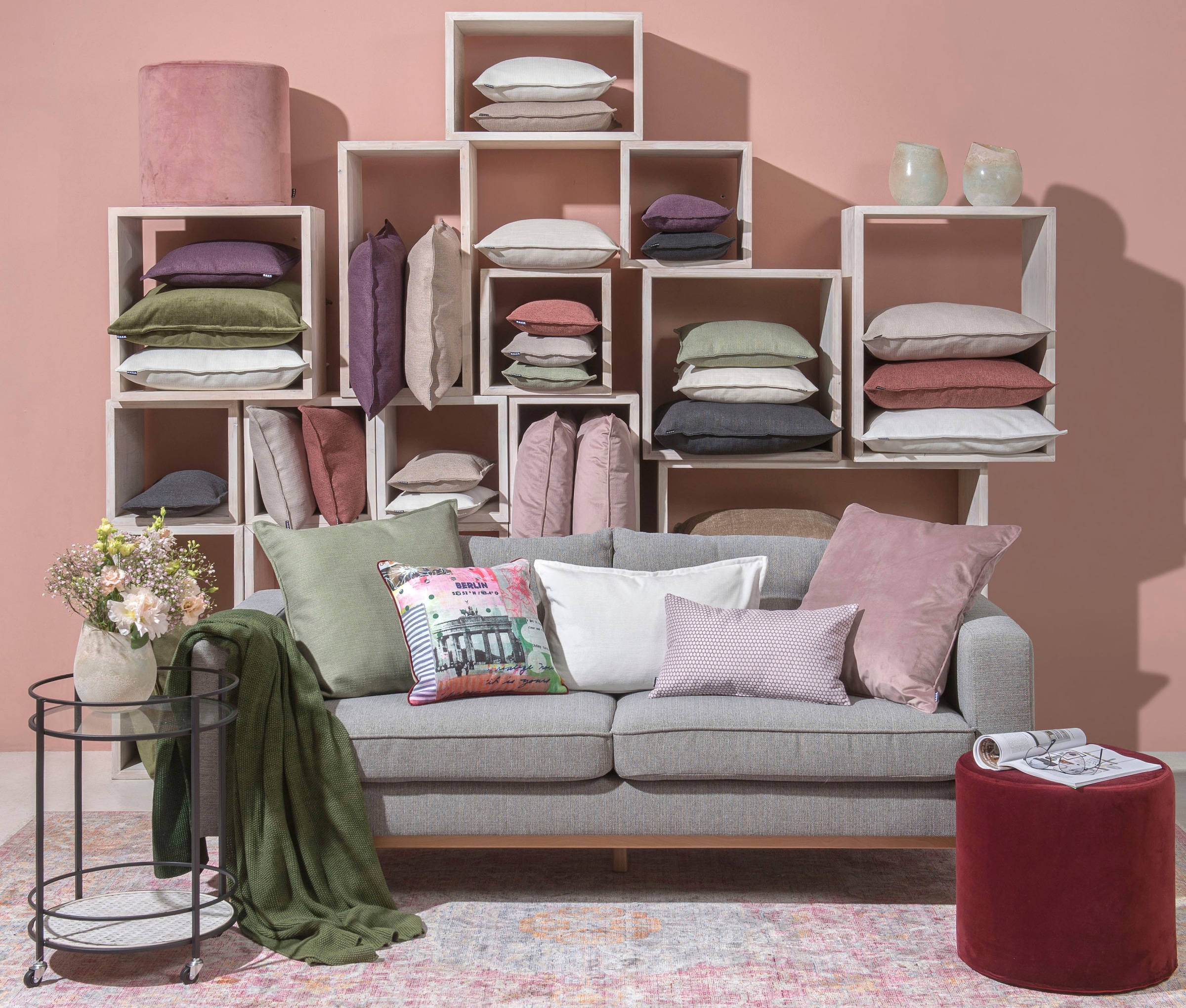 H.O.C.K. Dekokissen »Lieblingsstädte BERLIN« mit Berlin-Motiv, Wendekissenhülle mit Füllung, 1 Stück