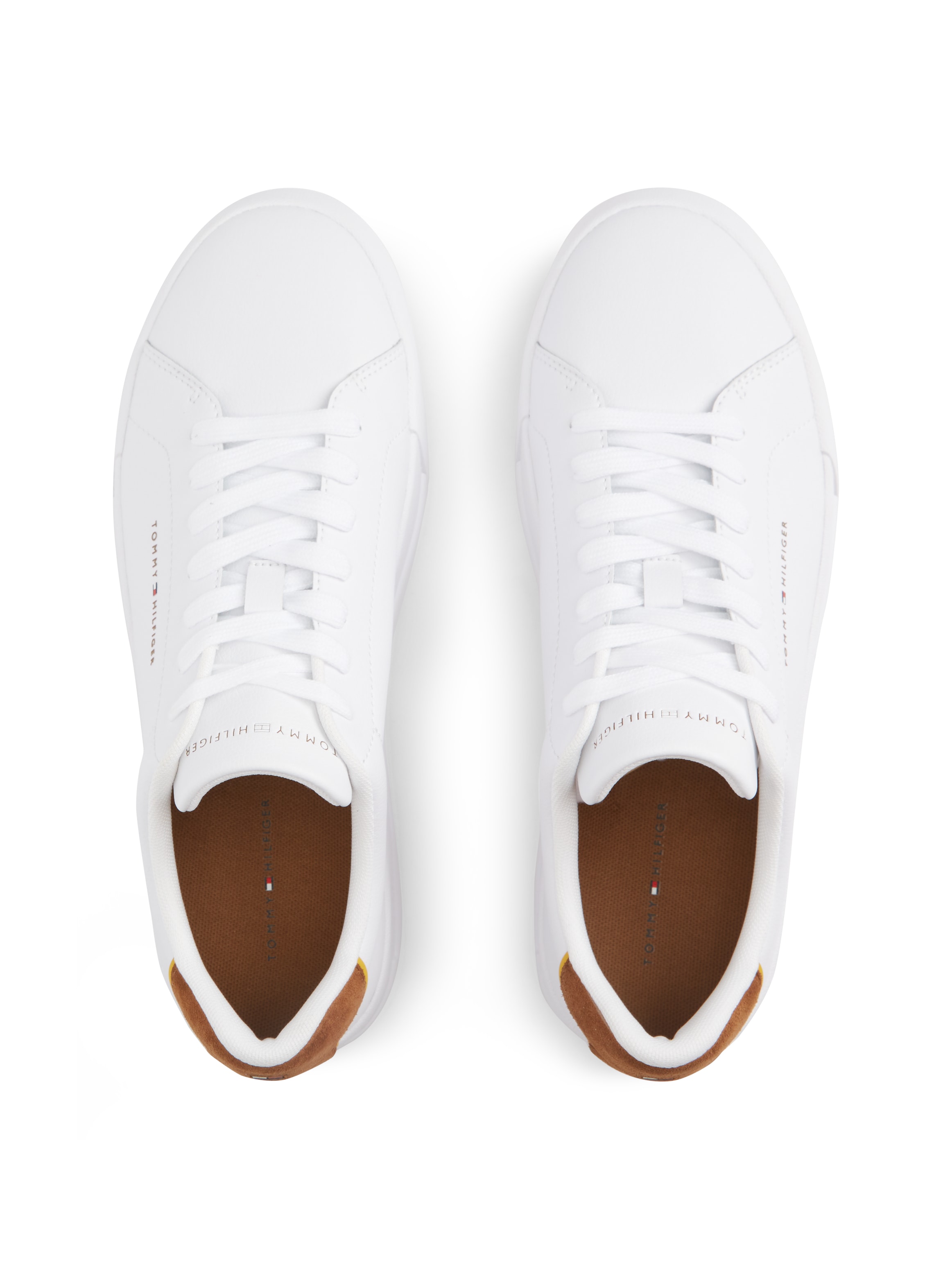 Tommy Hilfiger Sneakers »TH COURT LTH DETAIL ESS«  Freizeitschuh, Halbschuh, Schnürer mit Logoschriftzügen