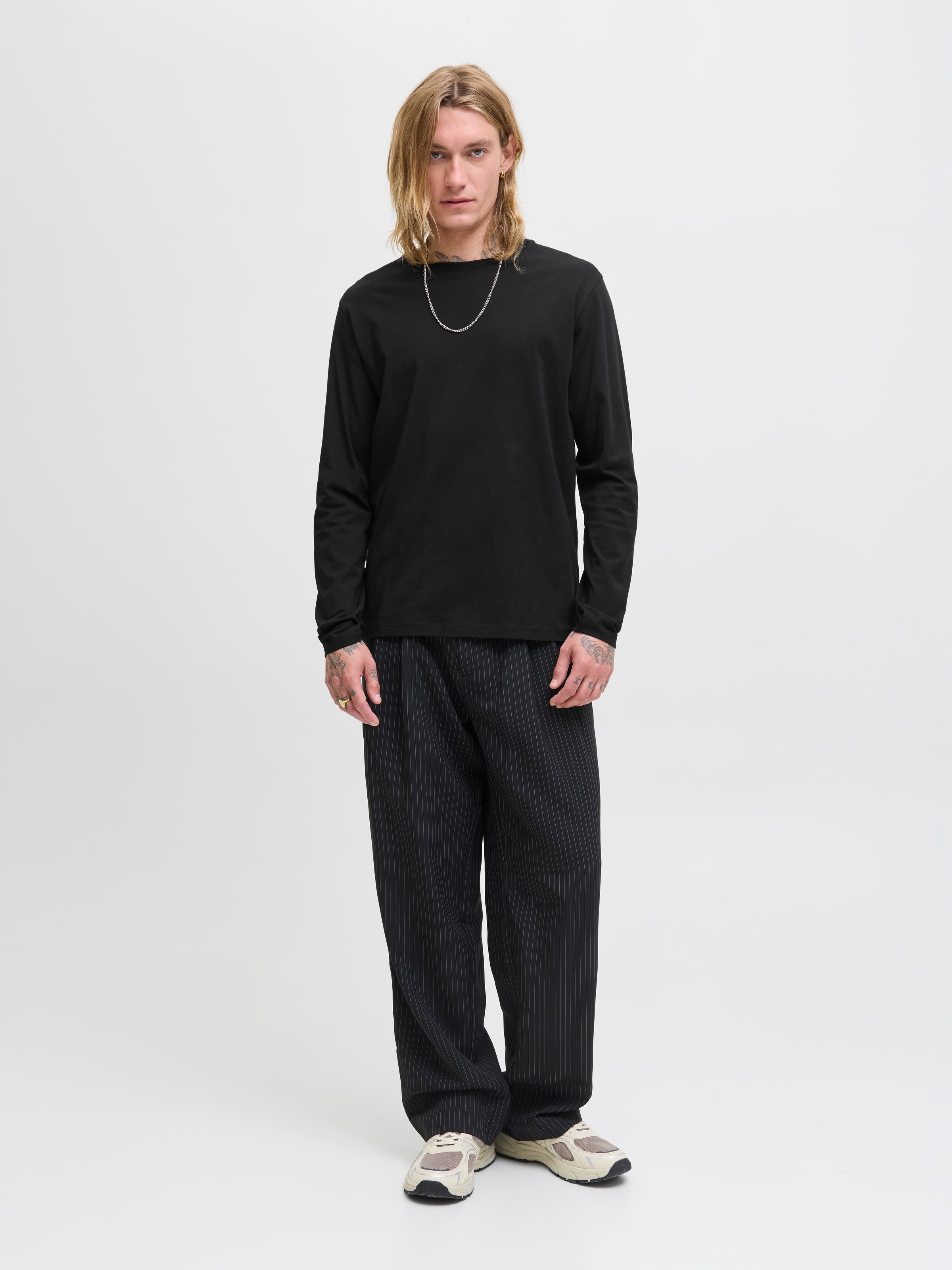 Jack & Jones Rundhalsshirt »JJEORGANIC BASIC TEE LS O-NECK NOOS«