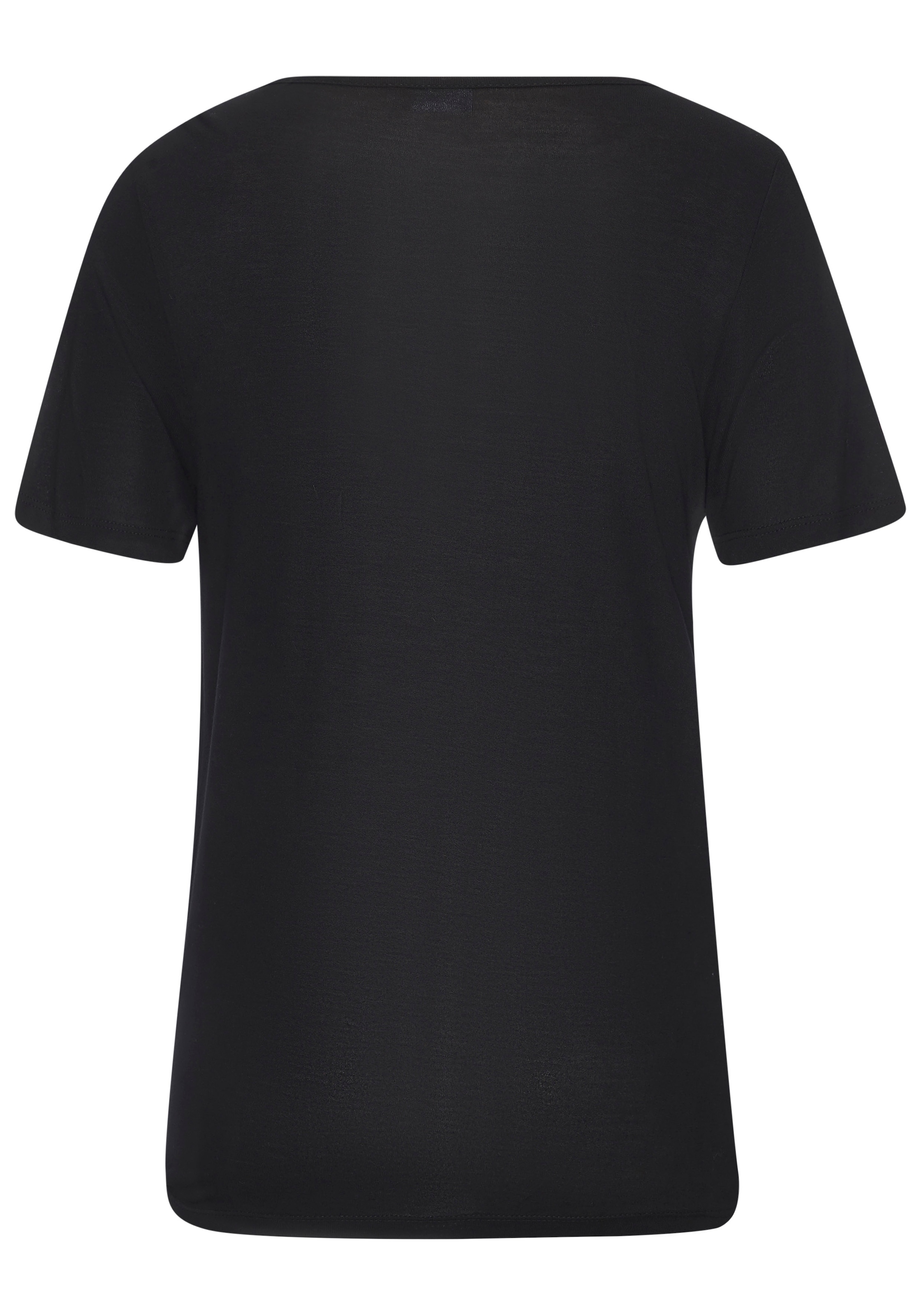 LASCANA Kurzarmshirt in zweilagiger Optik