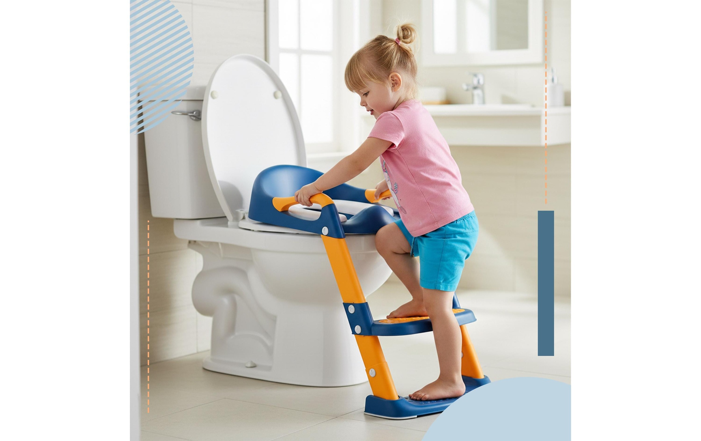 relaxdays Kinder-WC-Sitz »Toilettentrainer mit Treppe«