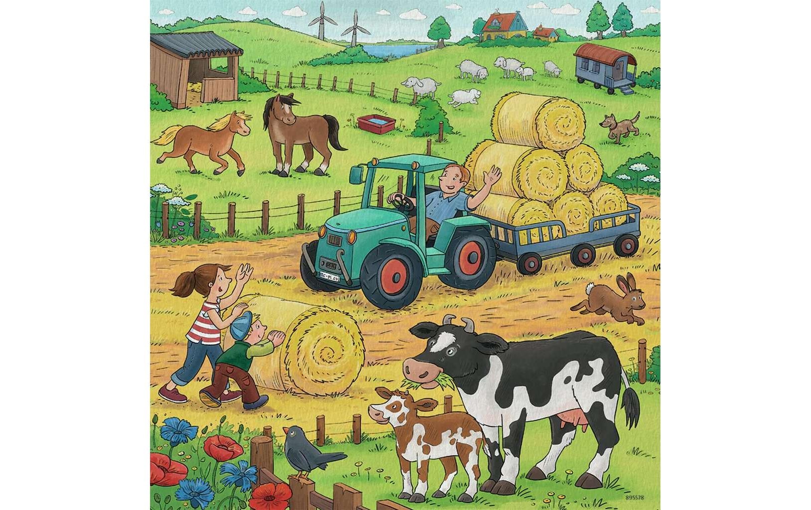 Ravensburger Puzzle »Viel los auf dem Bauernhof«