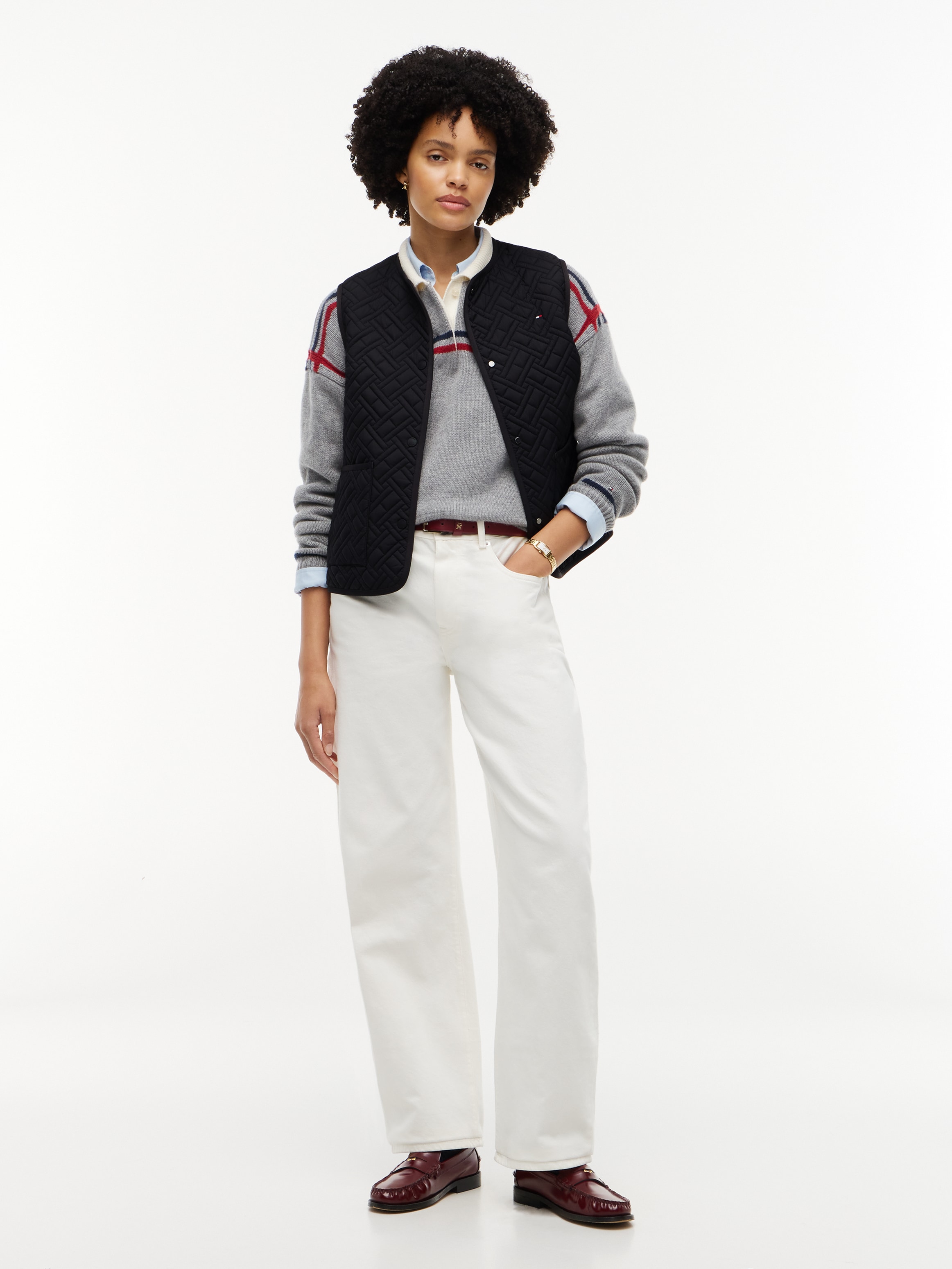 Tommy Hilfiger Steppweste »QUILTED LINER VEST« Kunstfaser