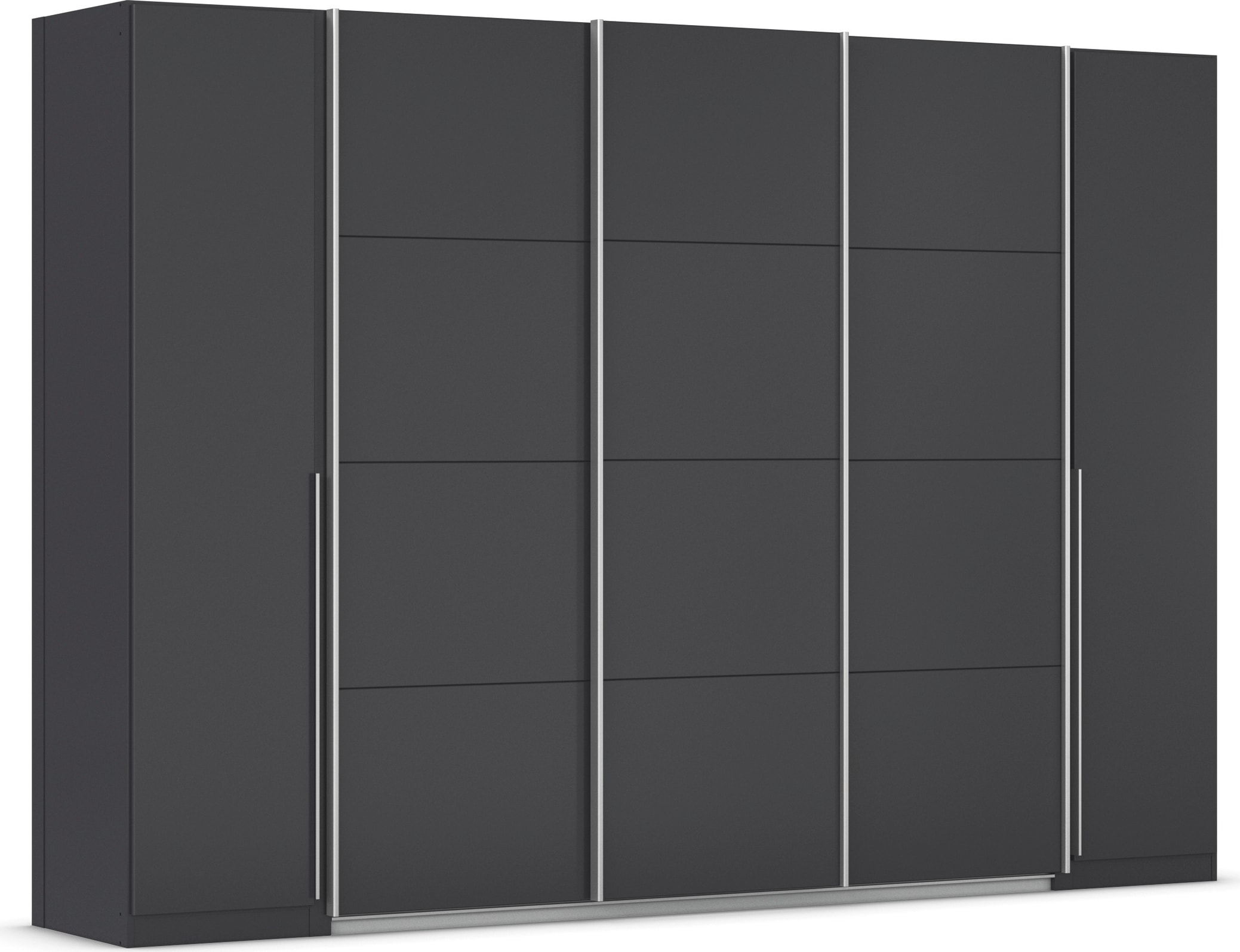 GOODproduct Schwebetürenschrank »Dreh-/Schwebetürenschrank Kleiderschrank Familie, Agordo« im angesagten Mix aus Dreh- und Schwebetüren,  B/H/T 301x210X62cm viele Farben verfügbar TOPSELLER Made in GERMANY