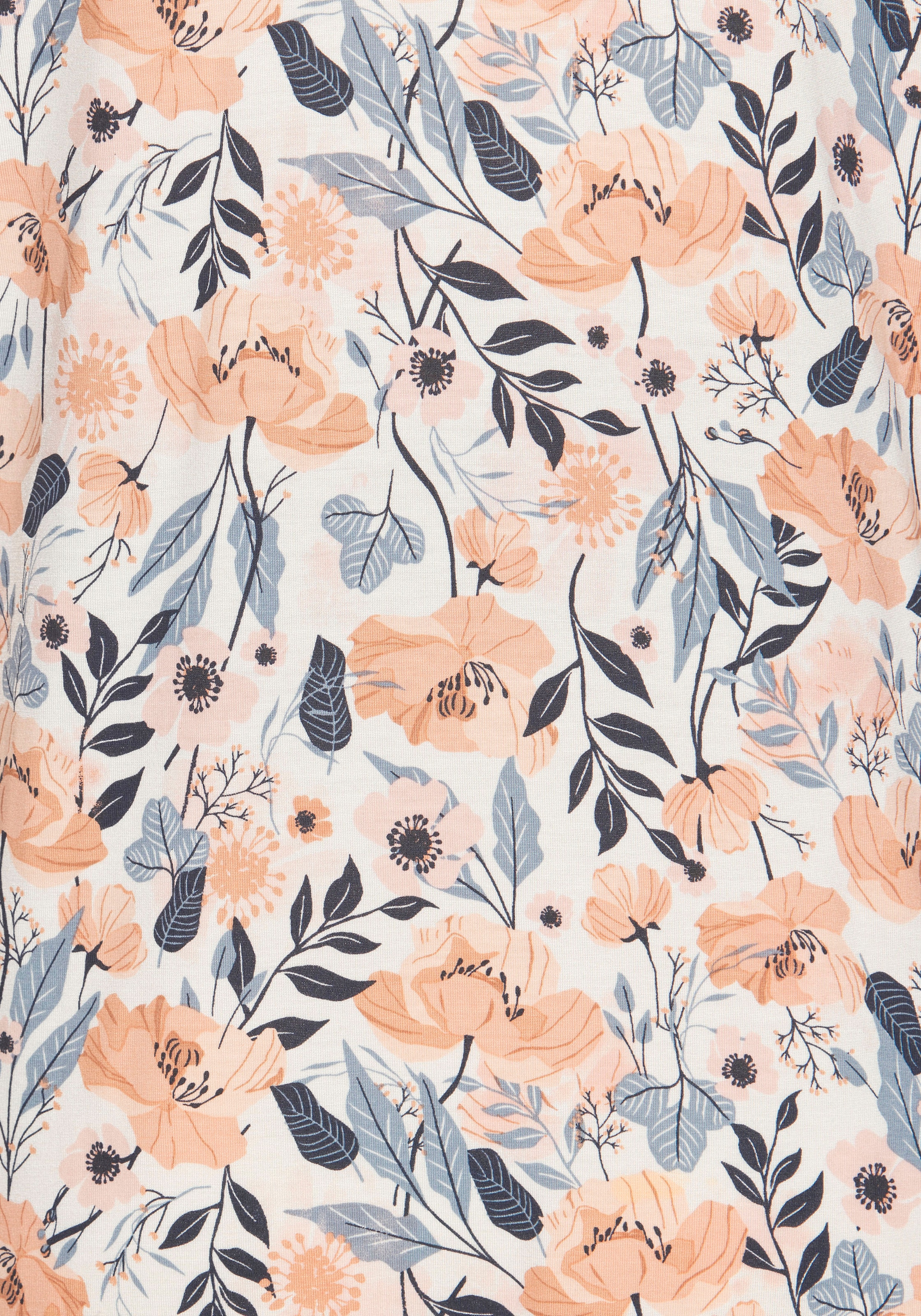 Vivance Dreams Umstandsnachthemd aufgesetzte Tasche Schöner Allover-Print