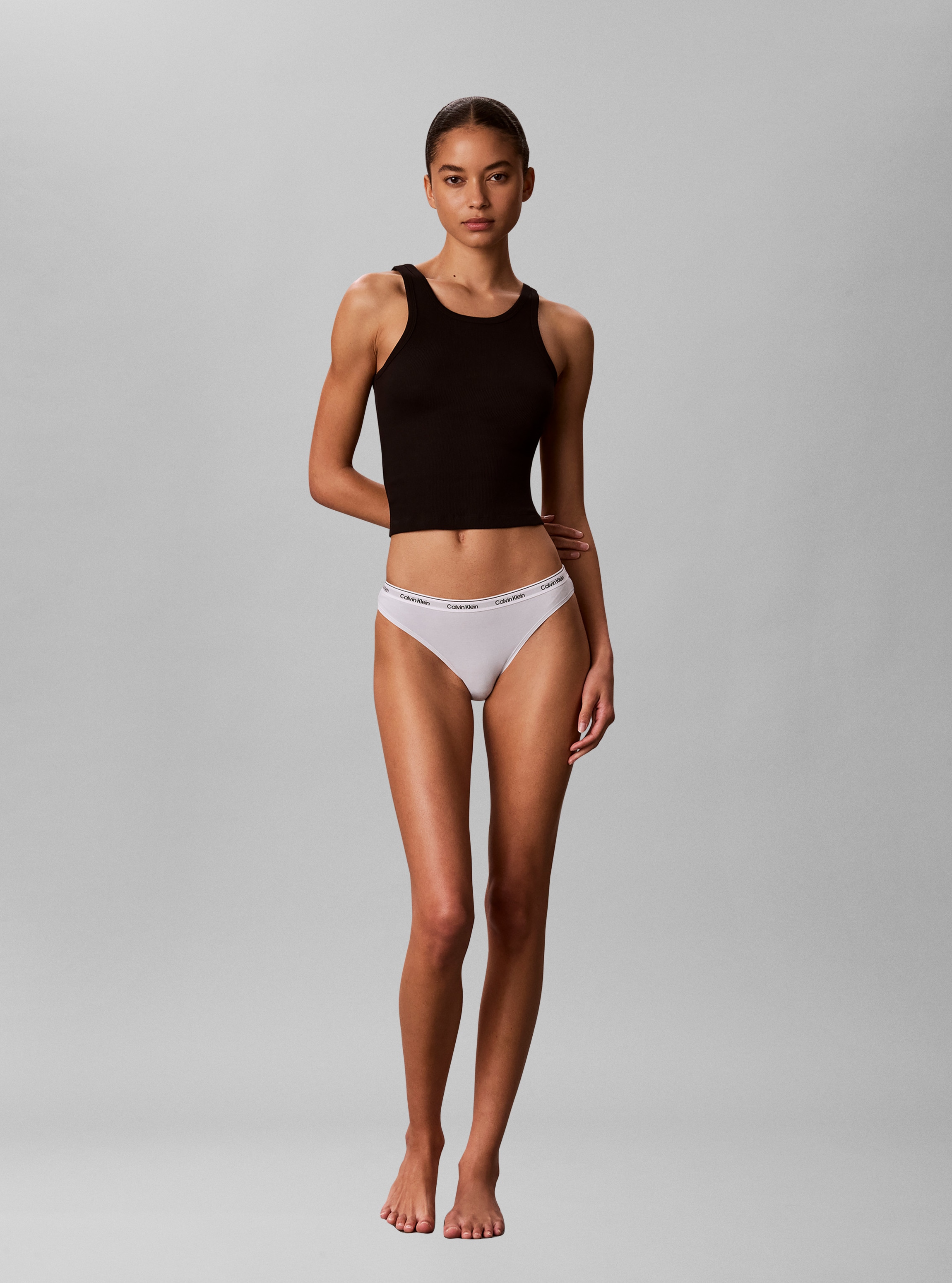 Calvin Klein Underwear Slip de bikini »BIKINI 3PK« Paquet, pack de 3,  coupe ajustée avec ceinture élastique