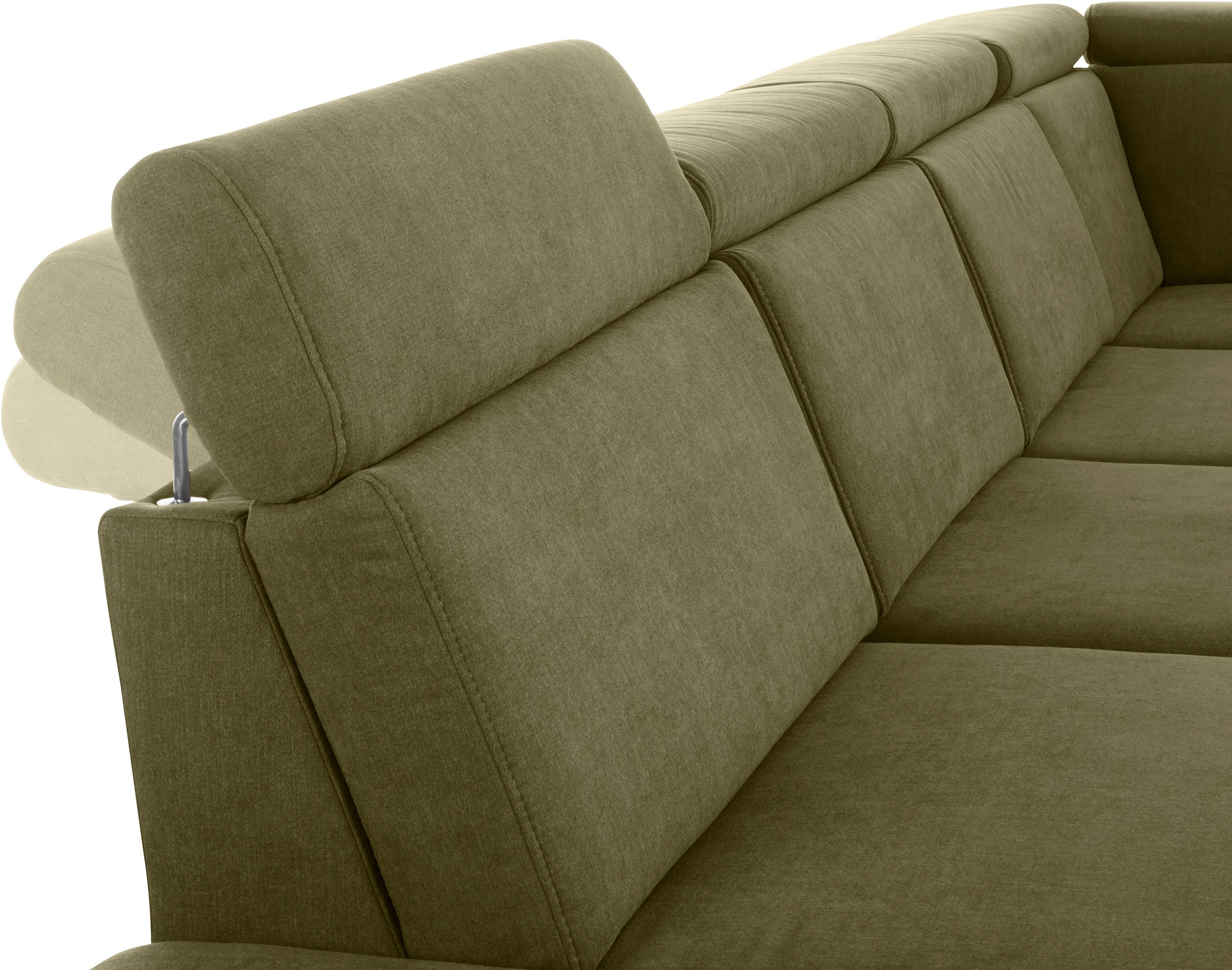 sit&more Wohnlandschaft »Brisbane U-Form« Fusshöhe 12 cm, inklusive Sitztiefen-, Armteil- und Kopfteilverstellung