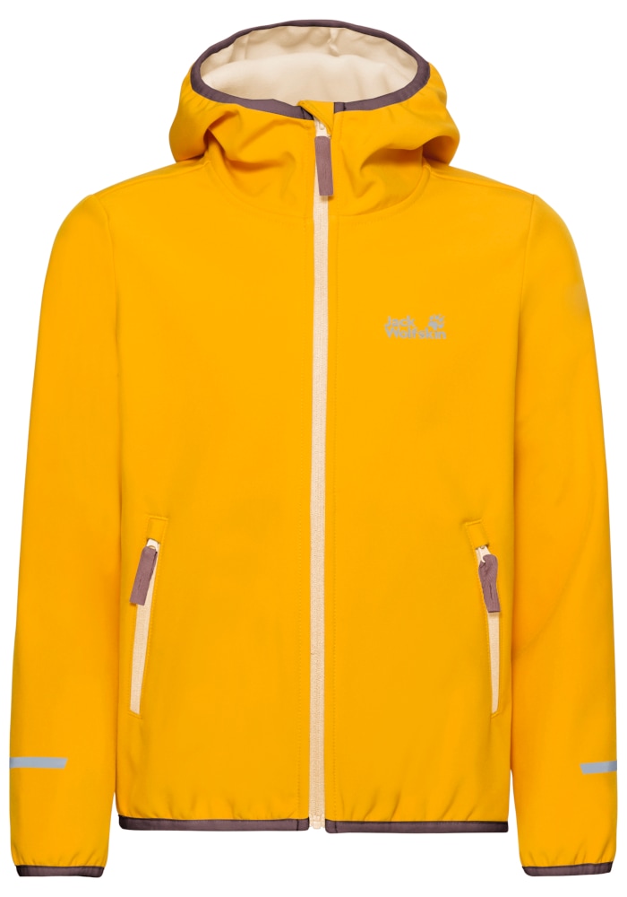 Jack Wolfskin Veste softshell »FOURWINDS JKT K« déperlant, coupe-vent, avec fermeture éclair
