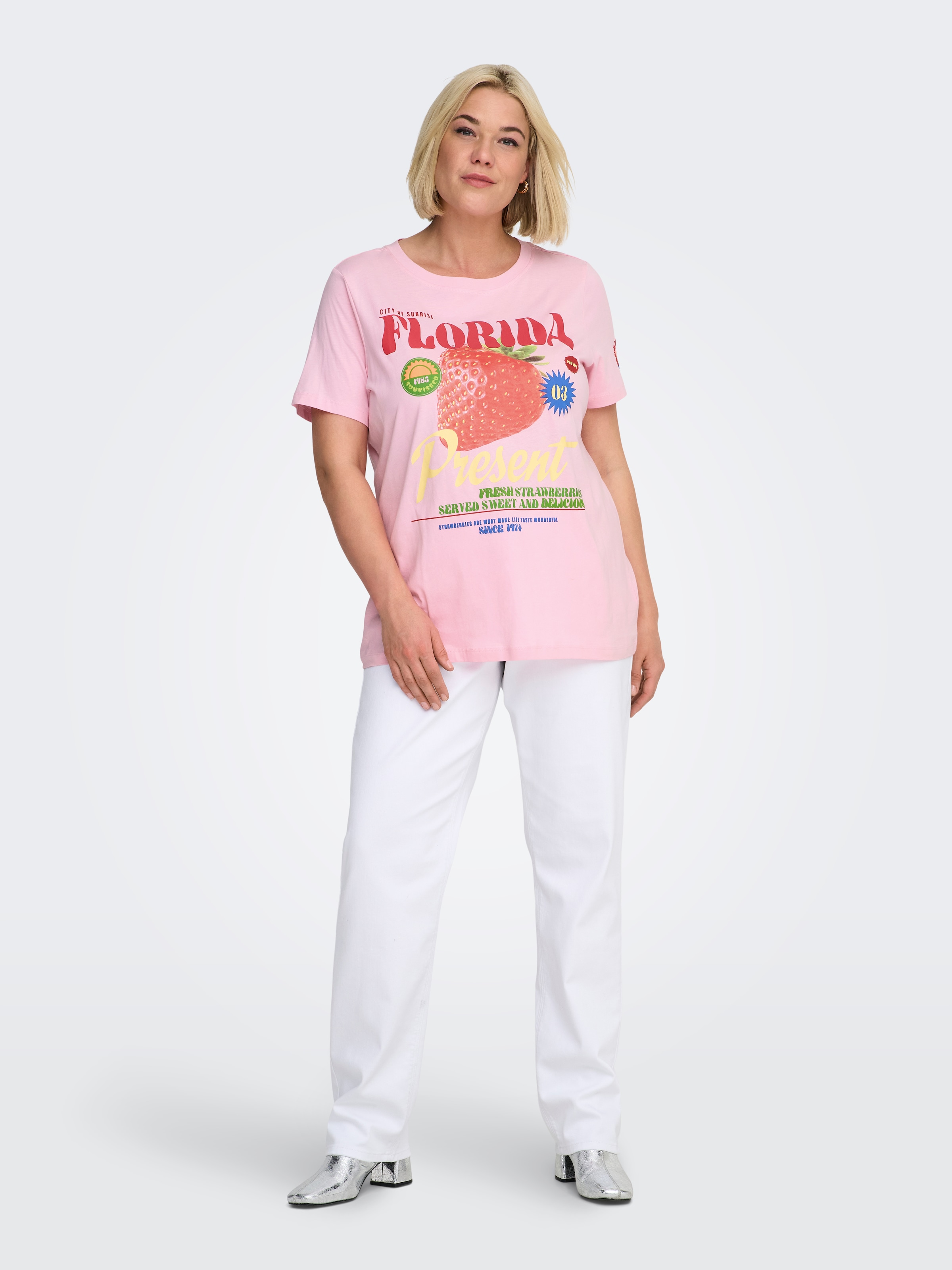 ONLY CARMAKOMA T-shirt à manches courtes »CARBOLETTE LIFE REG S/S TOP BOX JRS«