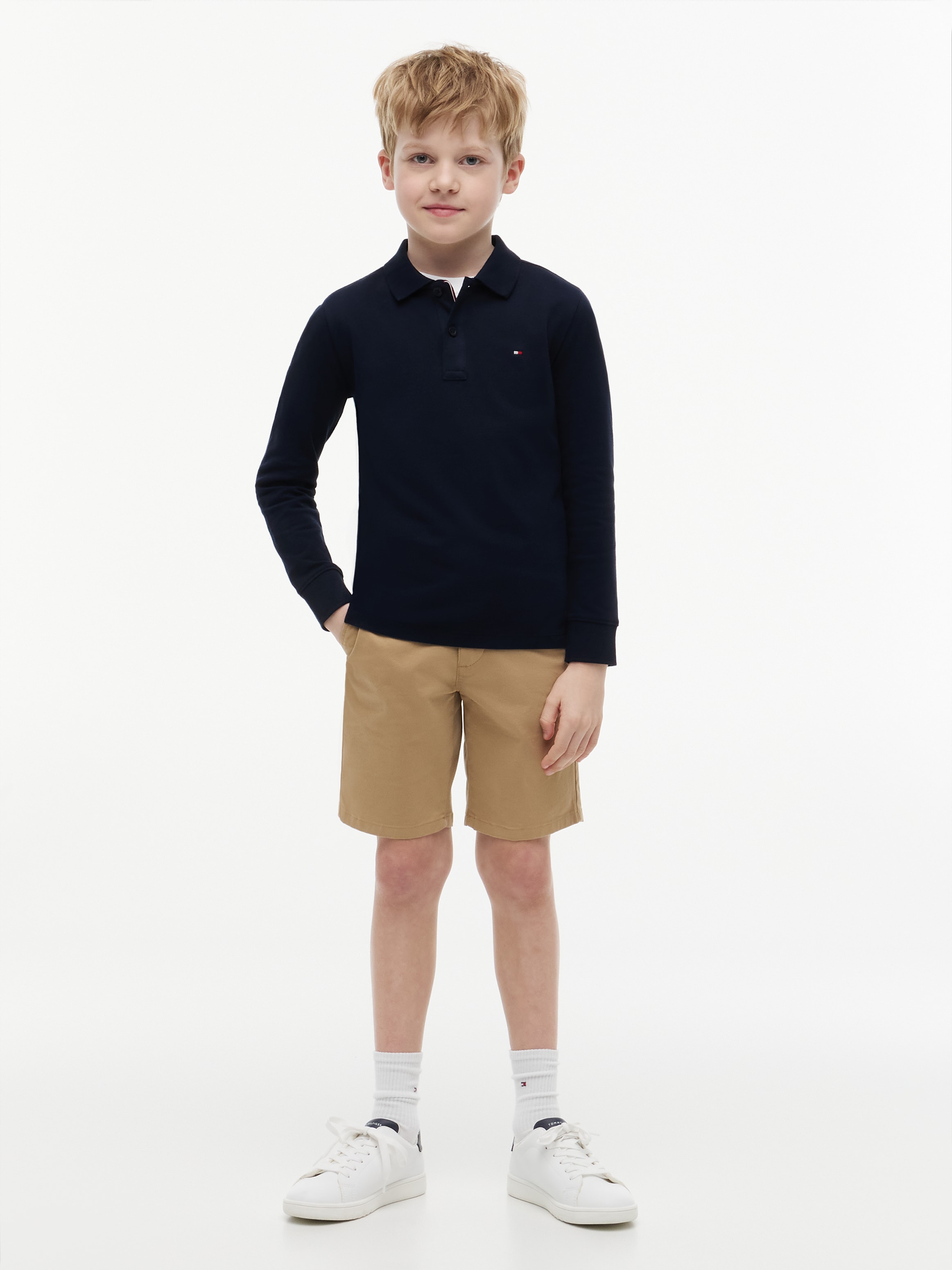 Tommy Hilfiger Poloshirt »REG POLO LS« mit Logostickerei