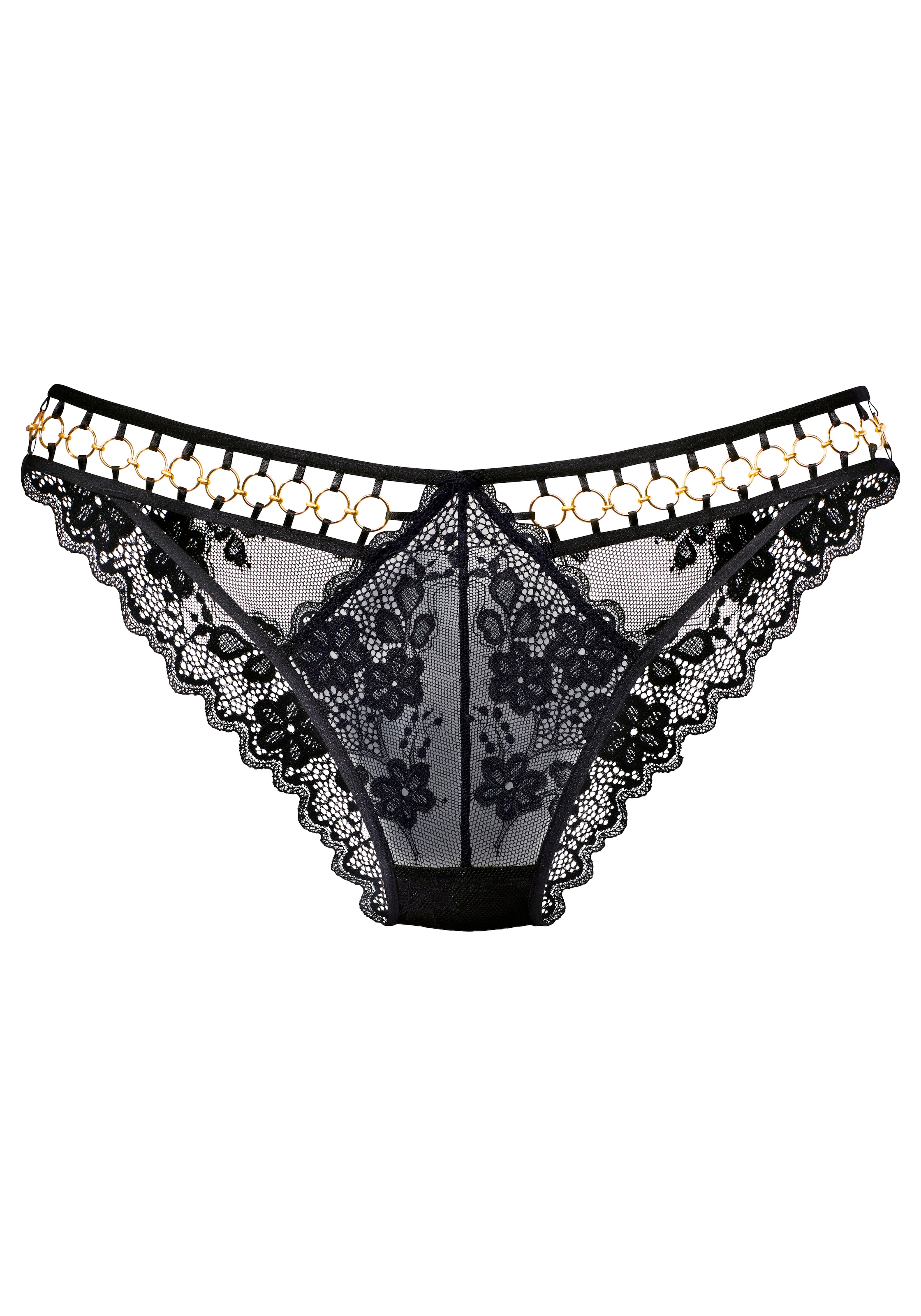 LASCANA Tanga mit Cut-Outs und dekorativen Ringen, sexy Dessous, Reizwäsche