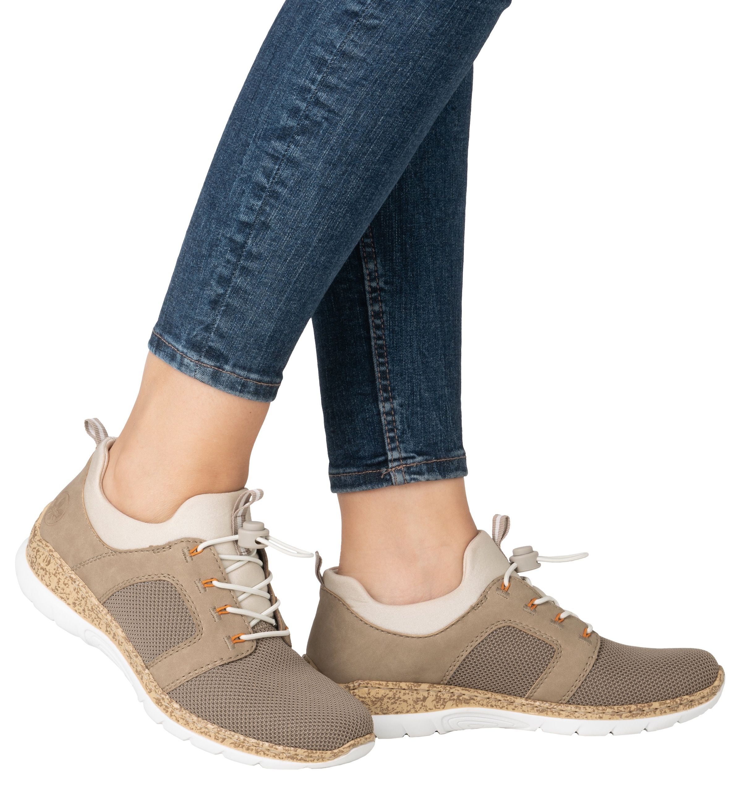 Rieker Baskets slip-on  , Schlupfschuh, Halbschuh, Slipper, Freizeitschuh mit Elastikeinstieg