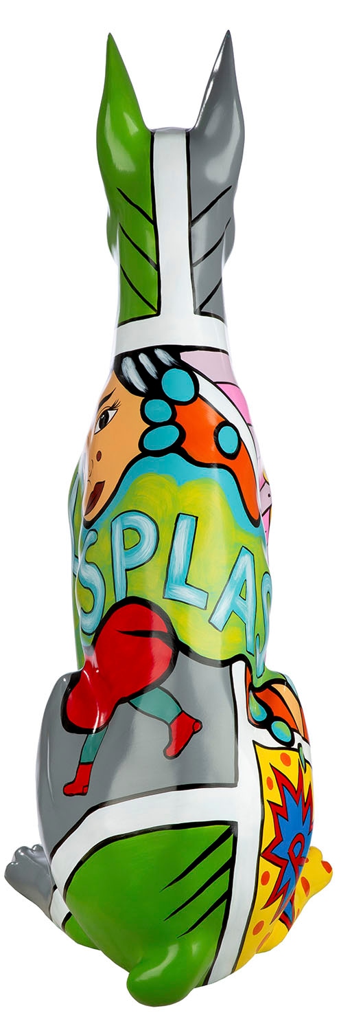 GILDE Figurine d'animal »Figur Hund Dobermann mehrfarbig H. 70 cm«