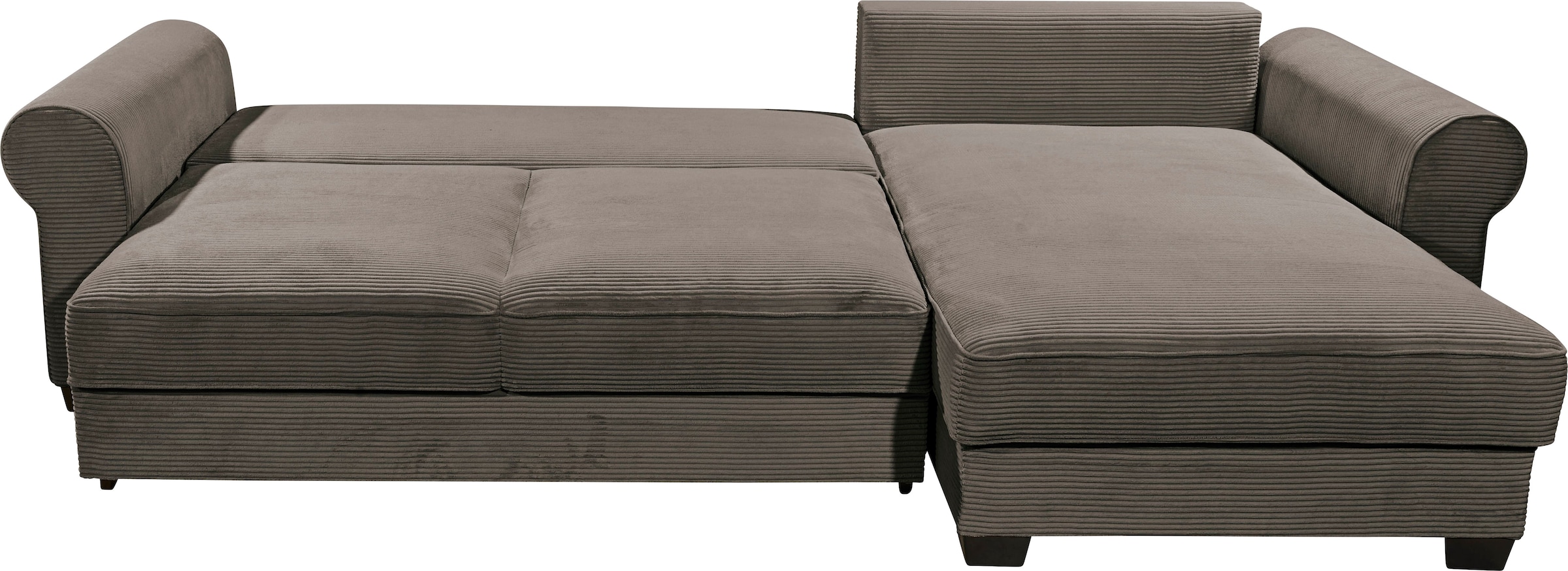 ED EXCITING DESIGN Canapé d'angle »Angelina L-Form« mit Bettfunktion, Bettkasten & 5 Zierkissen