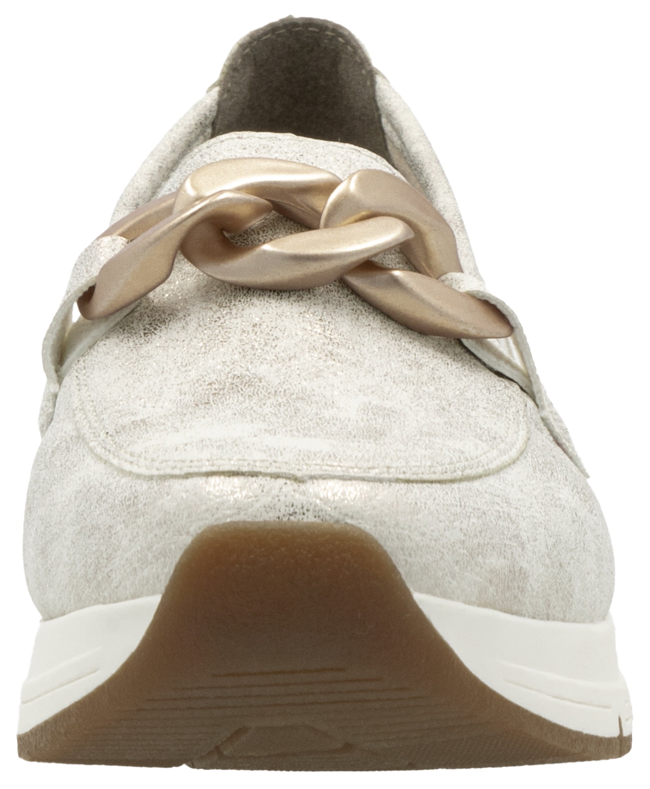 Rieker Loafer  , Slipper, Slip-on Sneaker, Halbschuh mit modischer Zierkette