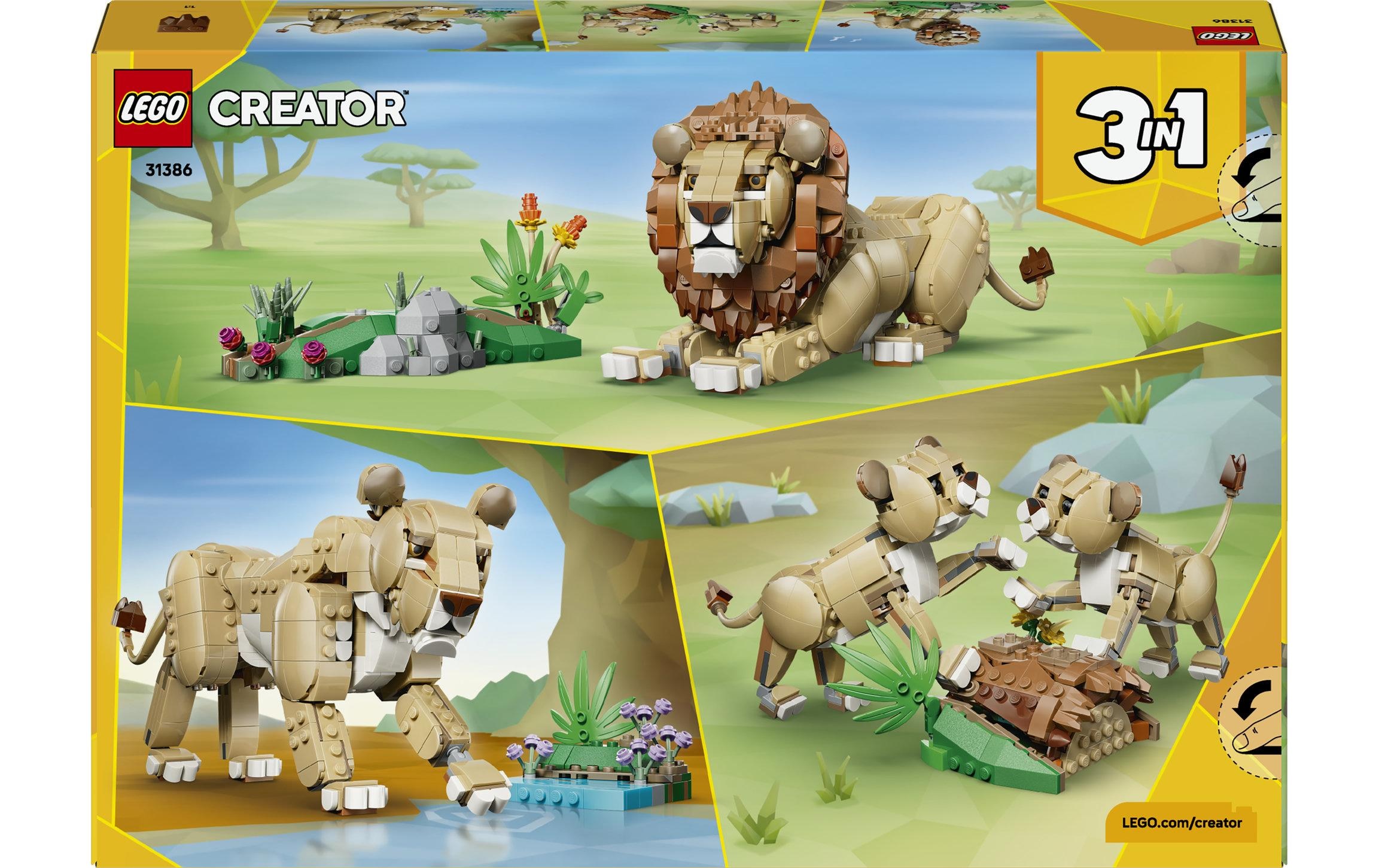 LEGO® Pions de construction »Wilde Tiere: Majestätischer Löwe (31386), LEGO Creator« fabriqué en Europe