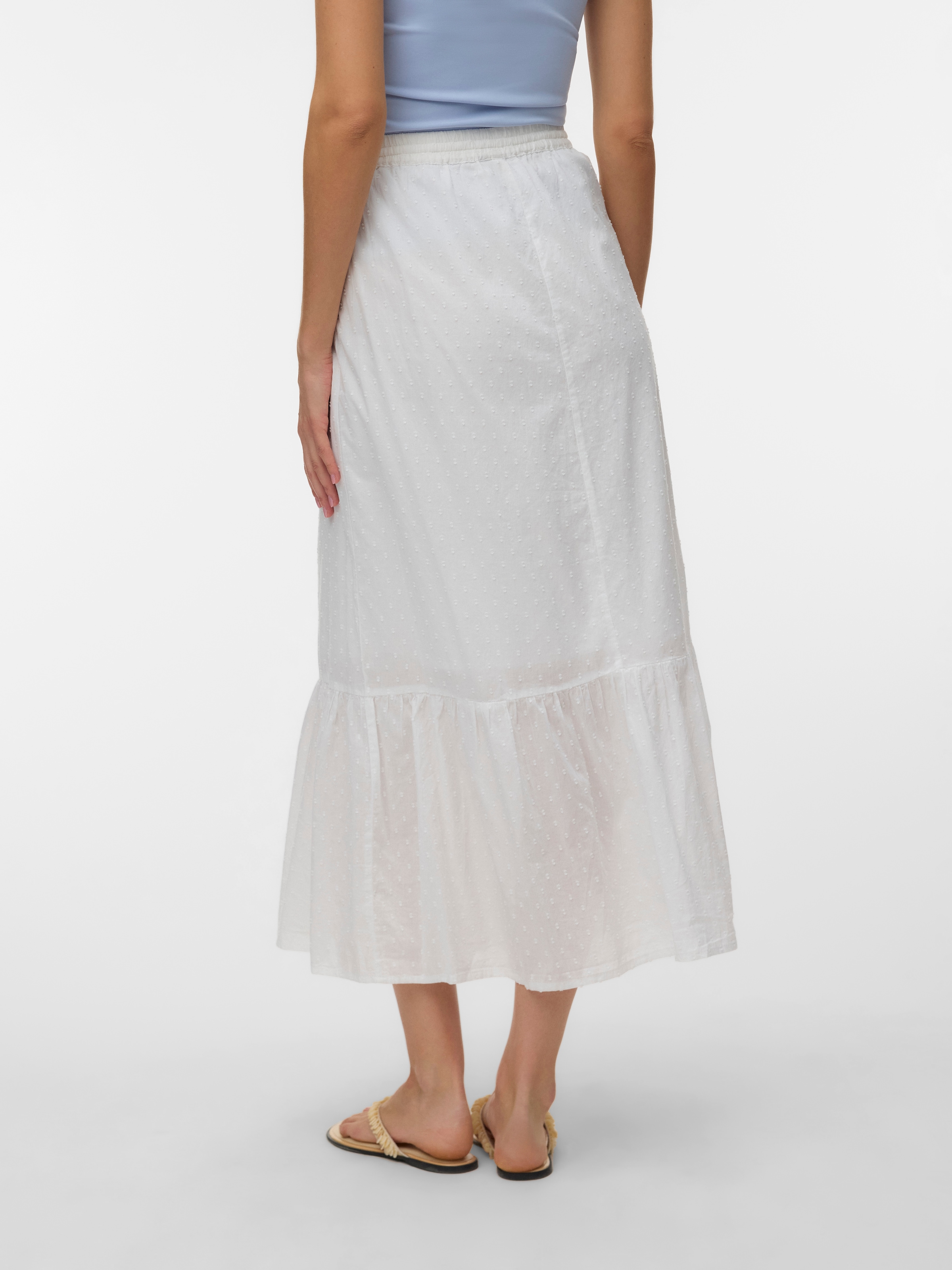 Vero Moda Maxi jupe »VMTRINE MW MAXI SKIRT WVN NOOS« Baumwolle