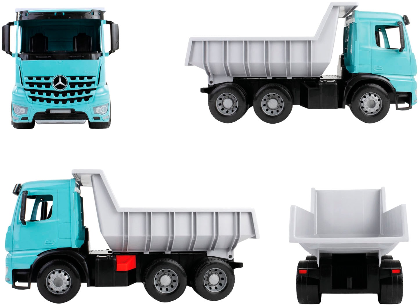 Lena® Benne à jouets »Giga Trucks Muldenkipper Mercedes-Benz Arocs, petrol« fabriqué en Europe