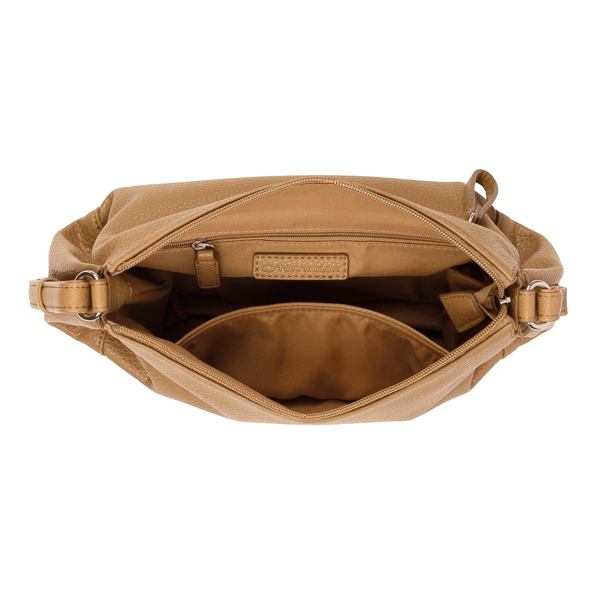 TOM TAILOR Sac à bandoulière »Cassia« simili cuir légèrement grainé avec coupe sophistiquée pour beaucoup de volume