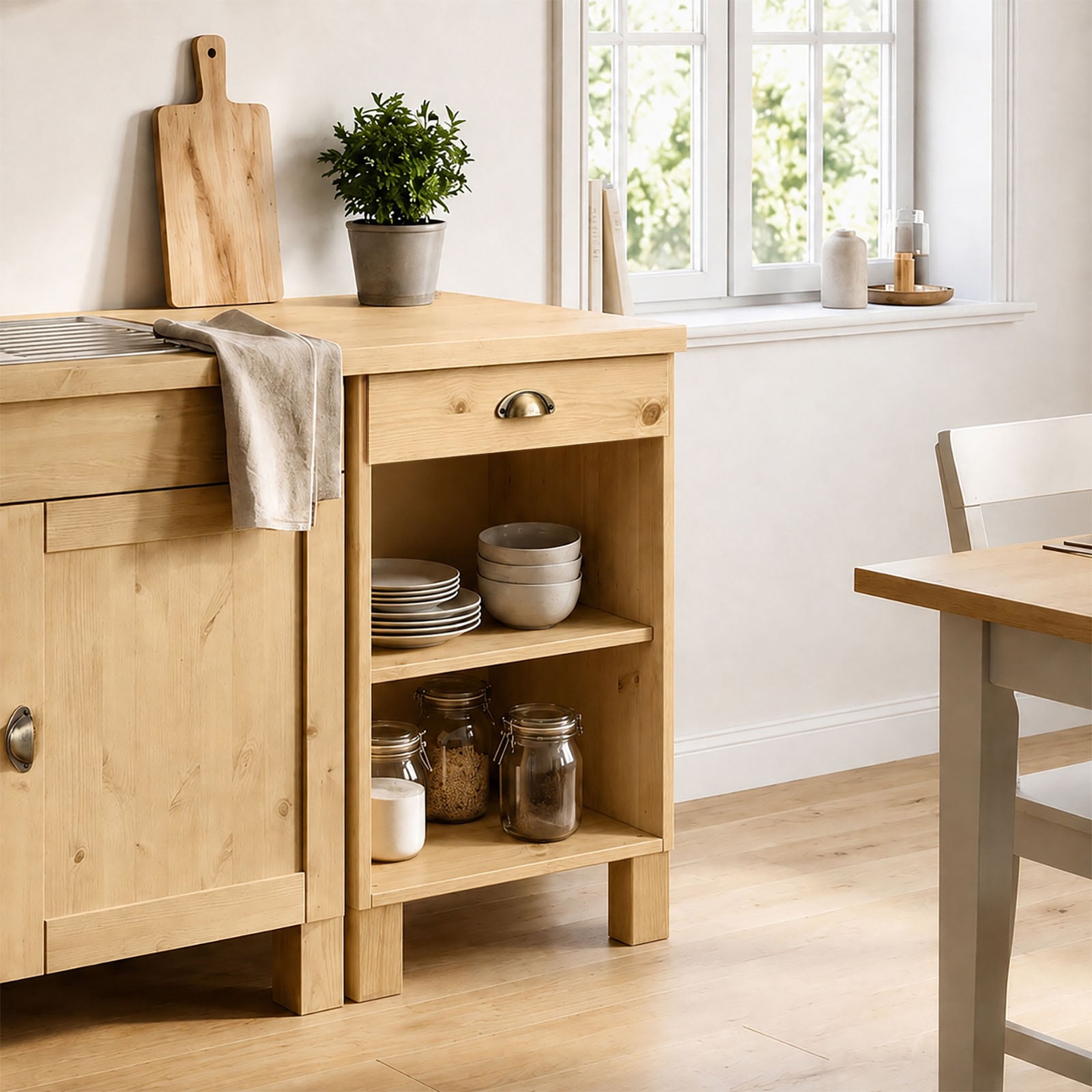 Home affaire Armoire basse »Oslo« 50 cm de large, sans plan de travail, 1 tiroir, 1 tablette