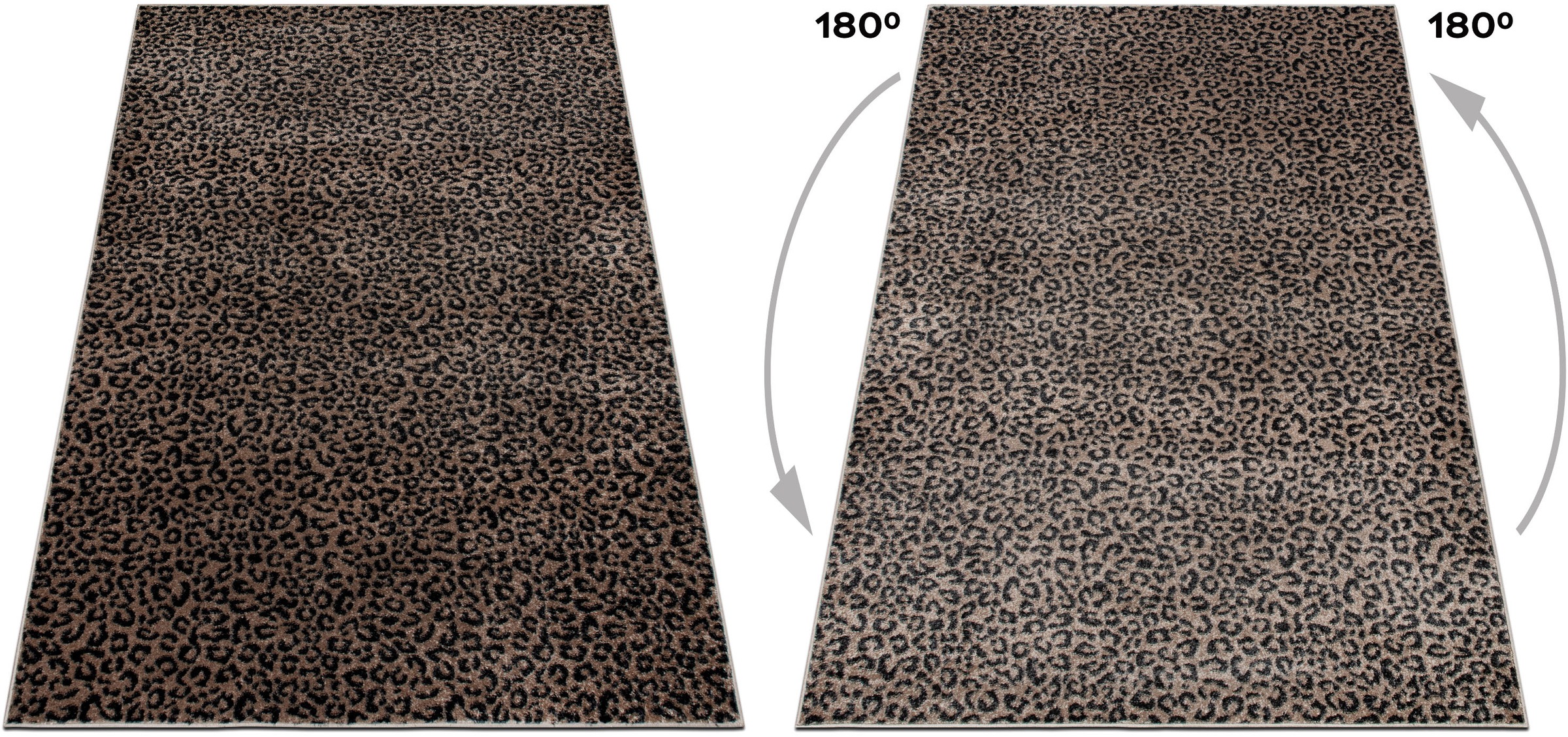 GOODproduct Tapis »Fynna, Leoparden-Muster, Animalprint« Rectangulaire 9 mm Höhe besonders weicher Flor, Wohnzimmer, Schlafzimmer, Esszimmer, Leo