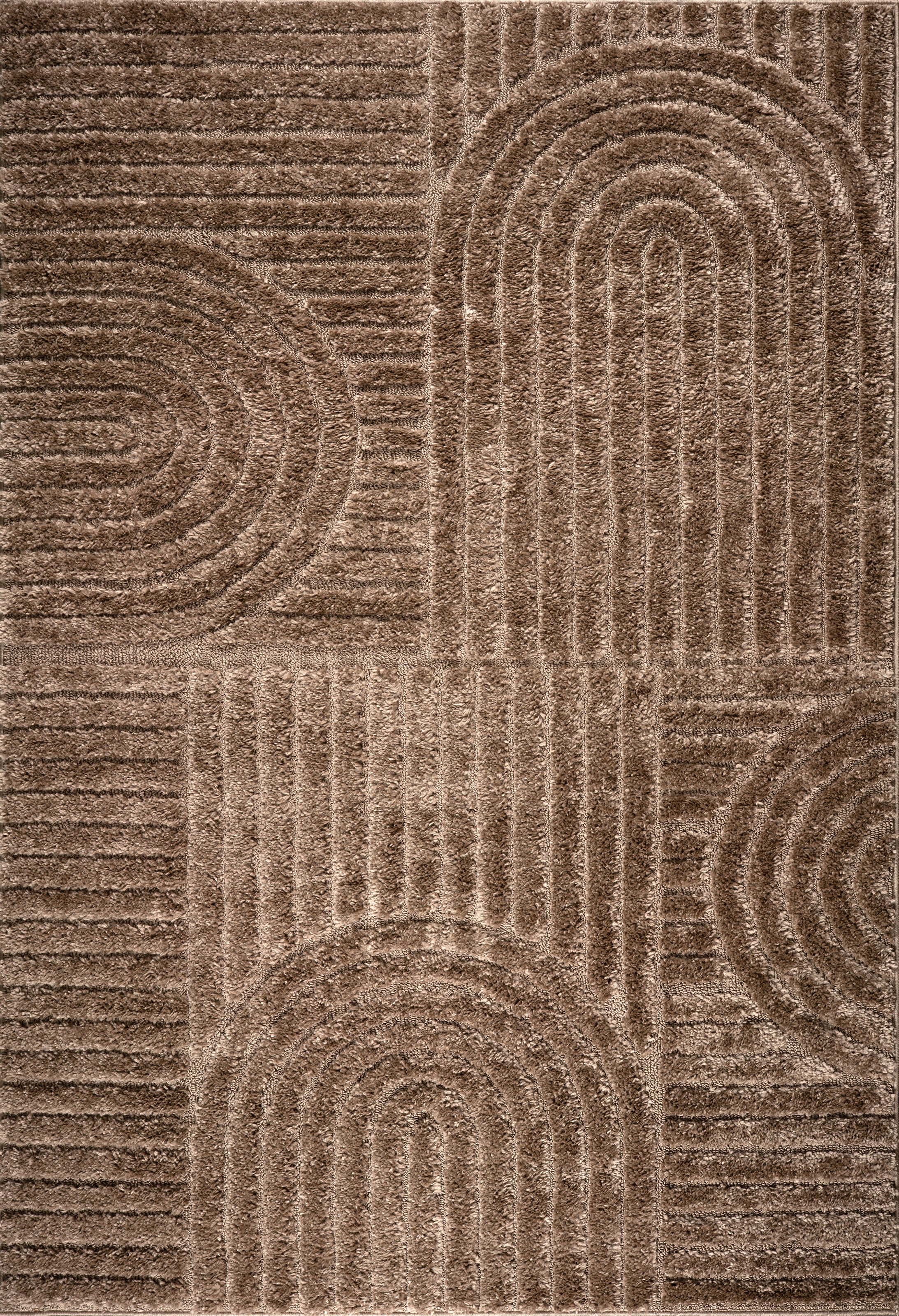 GOODproduct Tapis »Jonne, Boho-Design, Scandi, Designteppich« Rectangulaire 20 mm Höhe haut-bas, effet 3D, style scandinave, salon, chambre