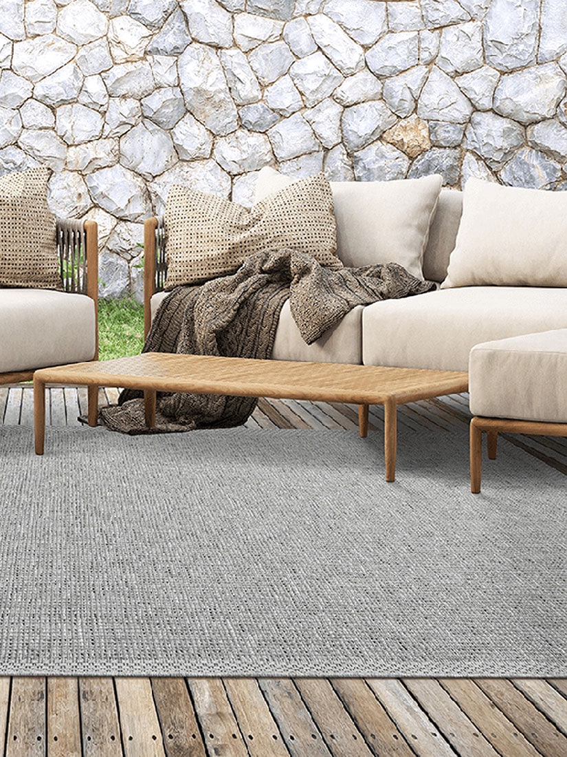 the carpet »Calgary« rechteckig 1 mm Höhe moderner robuster In und Outdoor Teppich