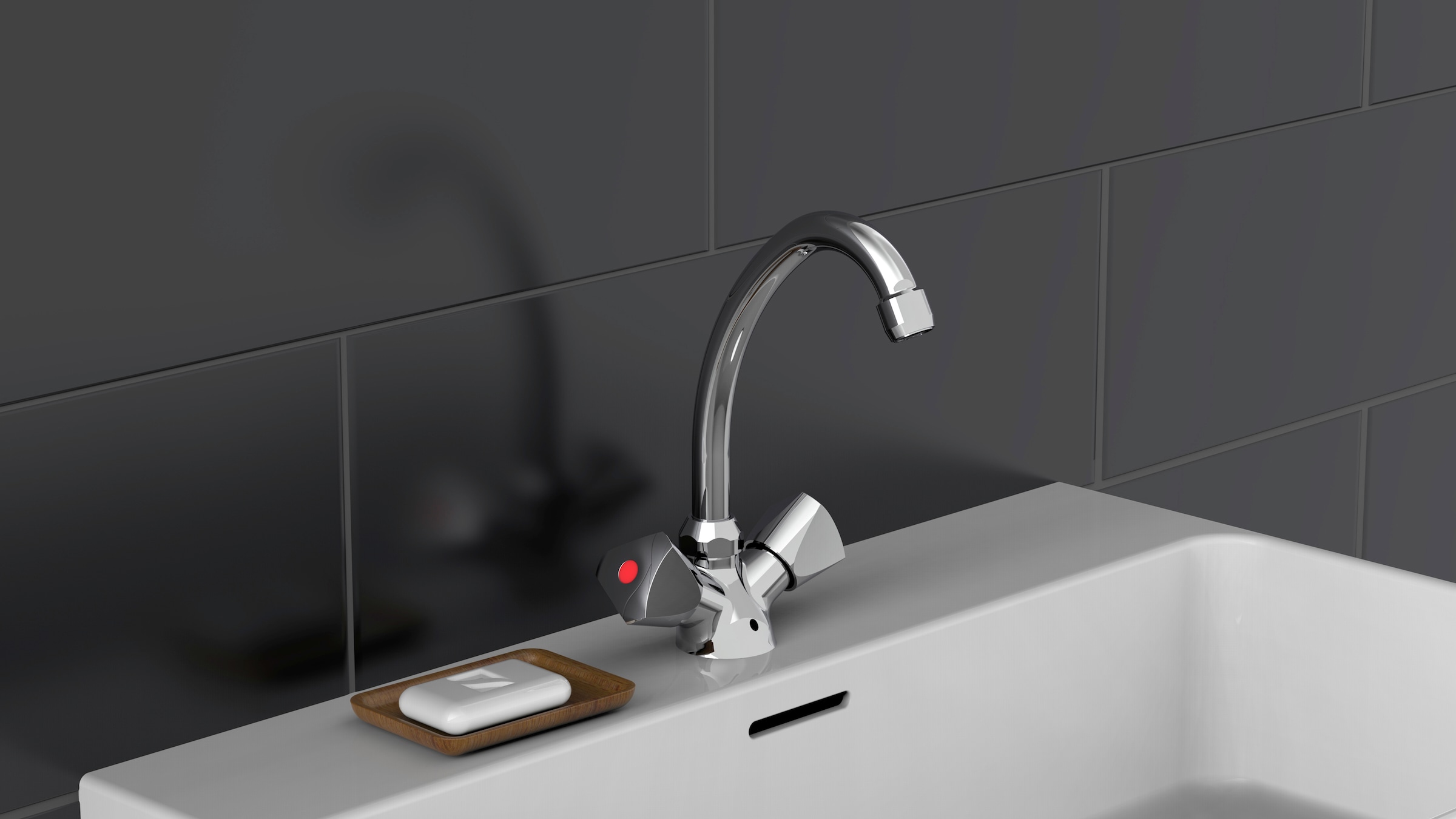 Schütte Robinet de lavabo »Carneo« Robinet à deux poignées chrome