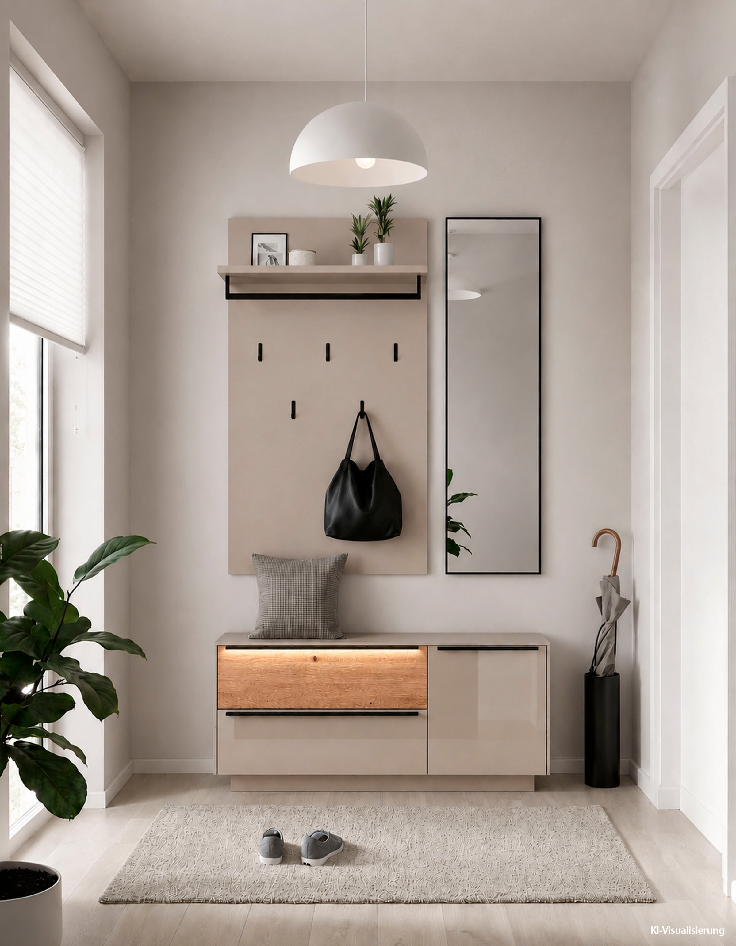 Mäusbacher Panneau de vestiaire »Nova Garderobe« avec tringle à vêtements et tablette à chapeaux, LxHxP 69x123x28 cm