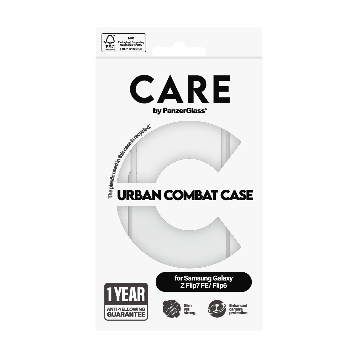 CARE by PanzerGlass Housse pour téléphone portable »Urban Combat Case für Samsung Galaxy Z Flip7 FE/Flip6« Backcover, Schutzhülle, Handyschutzhülle, Case, Schutzcase, stossfest