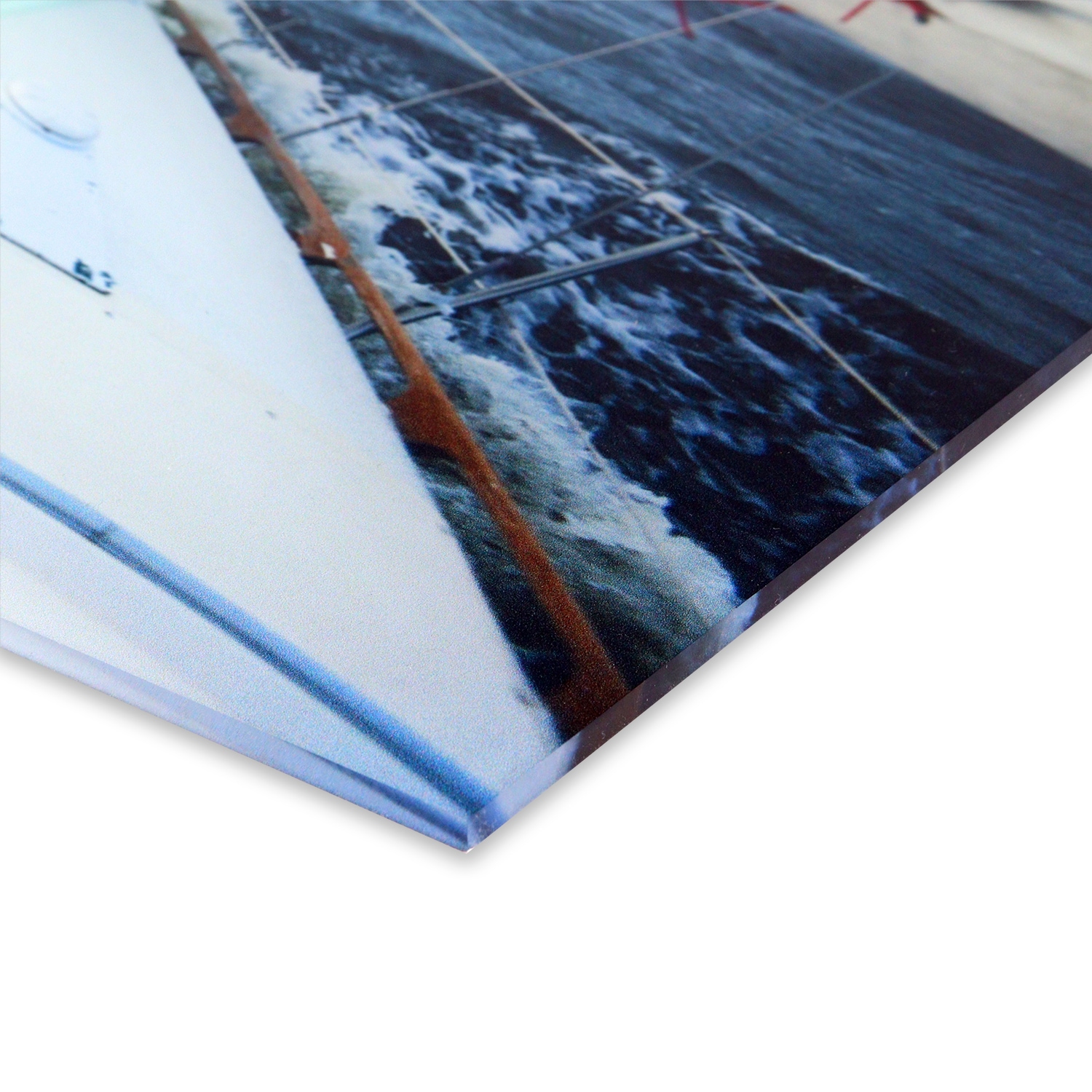 queence Acrylglasbild »Strassenshop mit Obst auf  Bali« Foto | Gebäude | Obst 1 Stk. tlg. Wandbild Wohnzimmerdeko Urlaubsmotiv