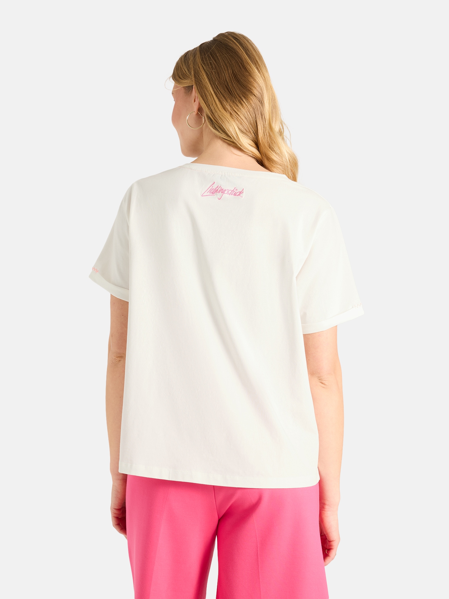 Lieblingsstück T-Shirt »TuliaL« mit verzierter Brusttasche, Rundhals, bestickt