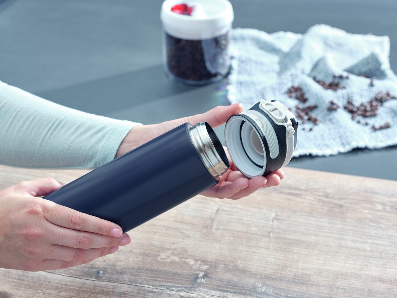 Leifheit Thermoflasche »Flip« 600 ml