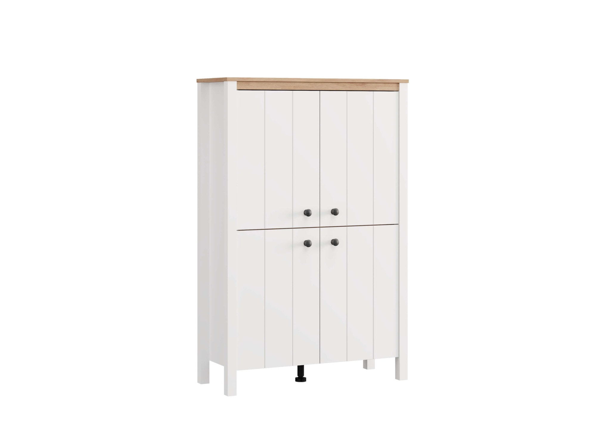 Home affaire Buffet haut »BEDFORD, Kommode, Anrichte, Schrank, Highboard im Landhausstil« Profil MDF 2D recouvert, marquage à chaud