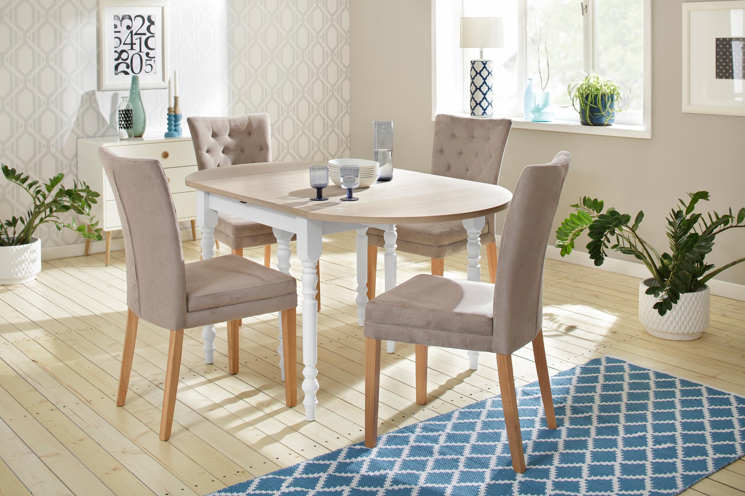 Home affaire Chaise de salle à manger »Colorado BESTSELLER Polsterstuhl« (Set) 2 cuisBeine in eiche oder nussbaum. Im 2er, 4er oder 6er-Set