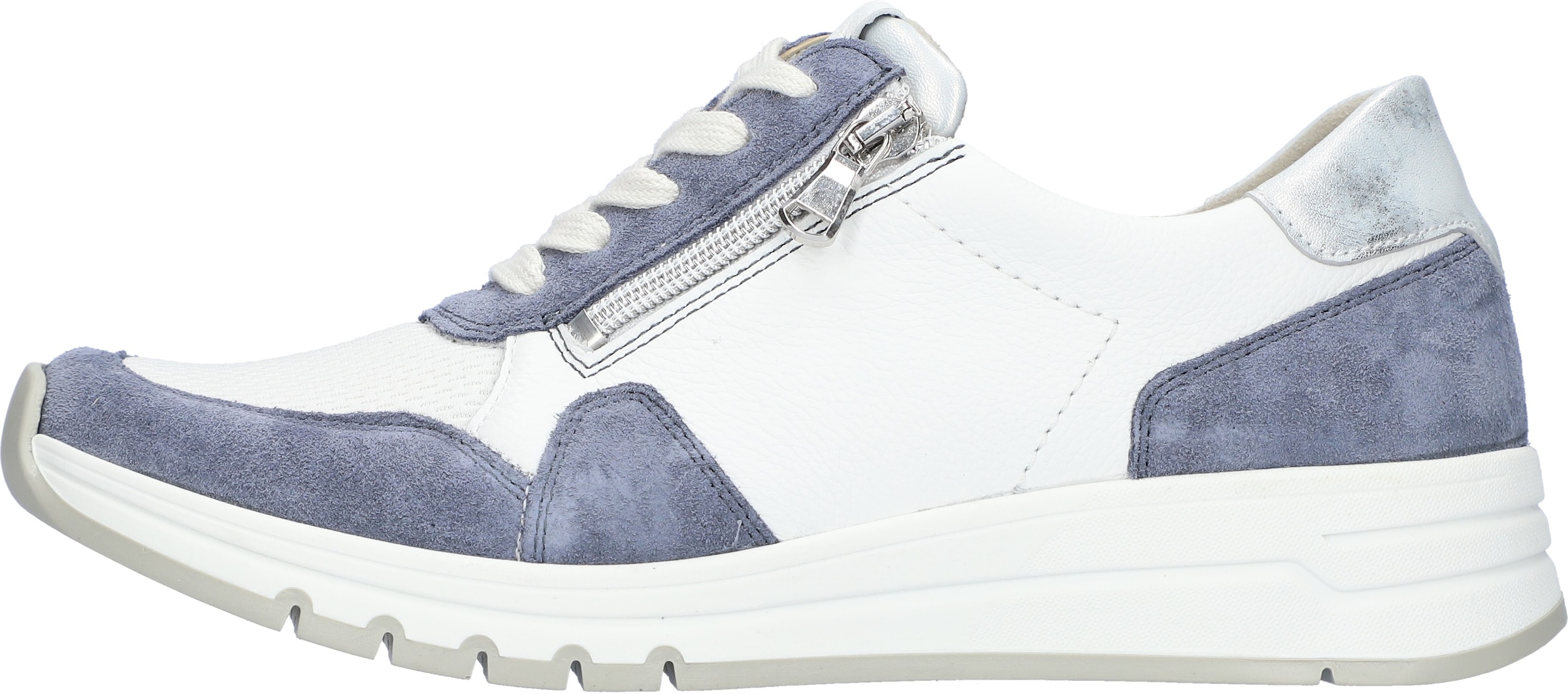 Waldläufer Keilsneaker  Schnürschuh, Halbschuh, Freizeitschuh mit zusätzlichem Reissverschluss