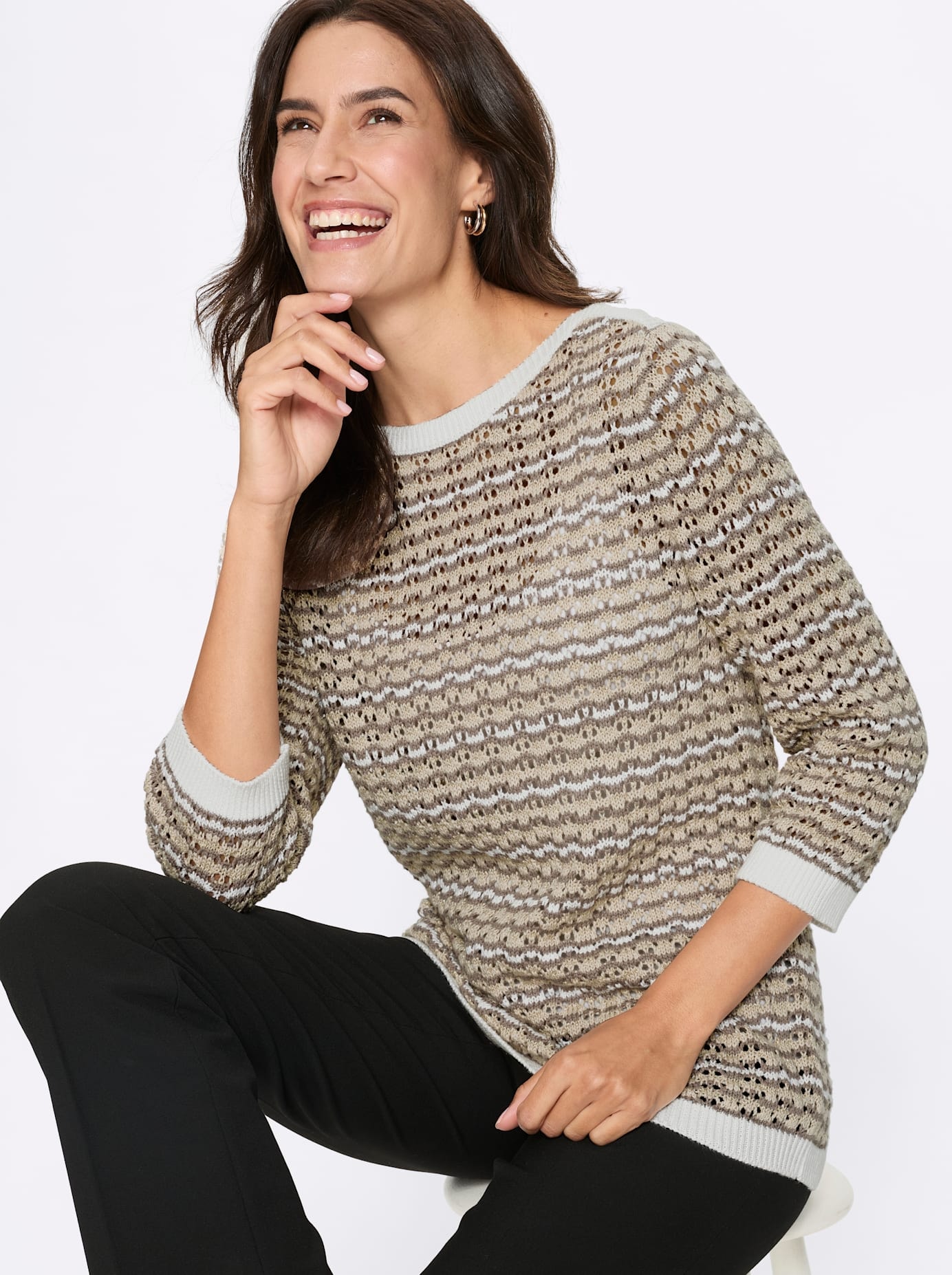 Inspirationen Pull ajouré »Strickpullover«