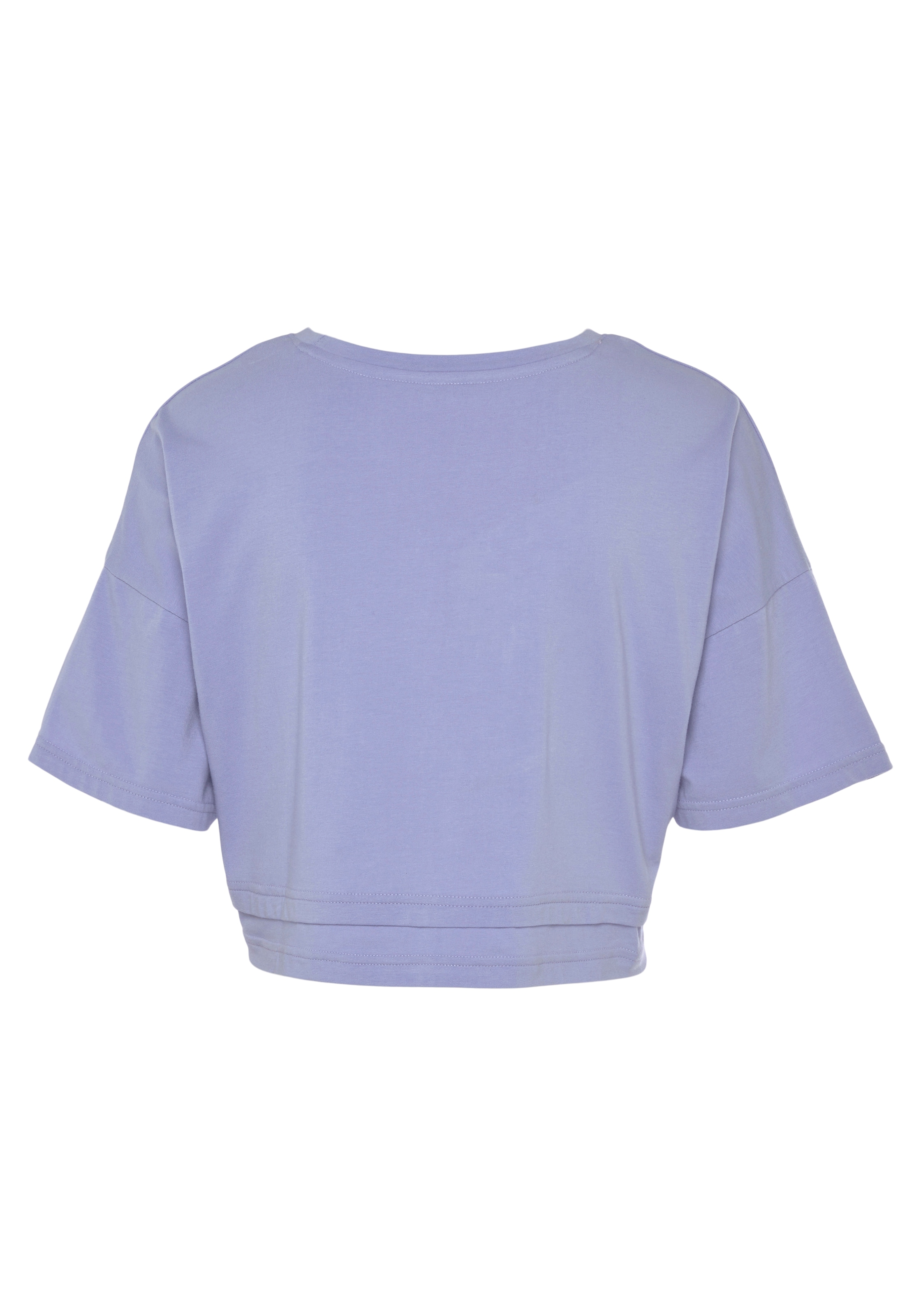 LASCANA Kurzarmshirt T-Shirt, weite Form mit Lagen-Look