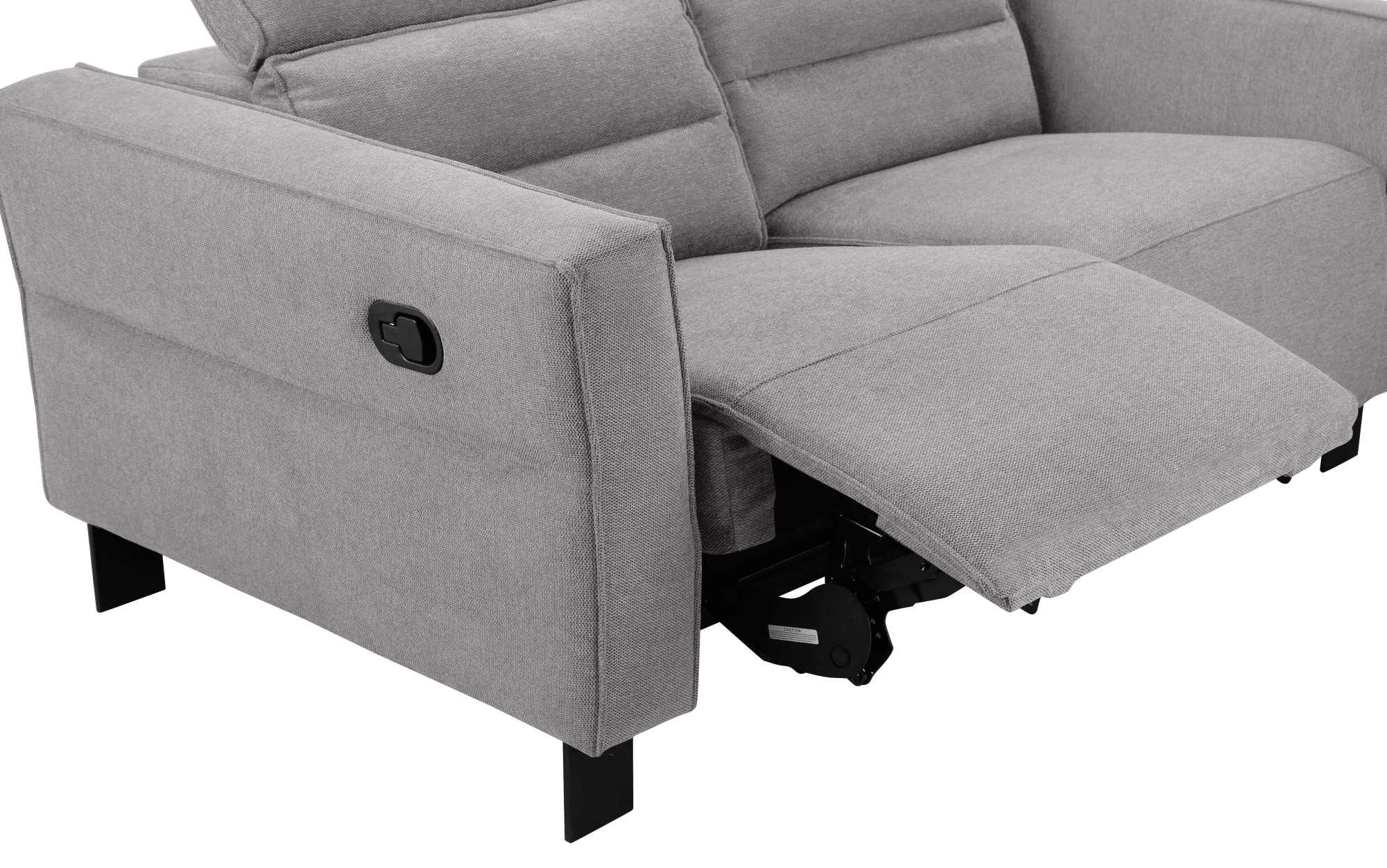 GOODproduct 2-Sitzer »Carpari Webstoff, 162 cm, man./elektr. Relaxfunktion« (USB A/C), sowie Kopfteilverstellung