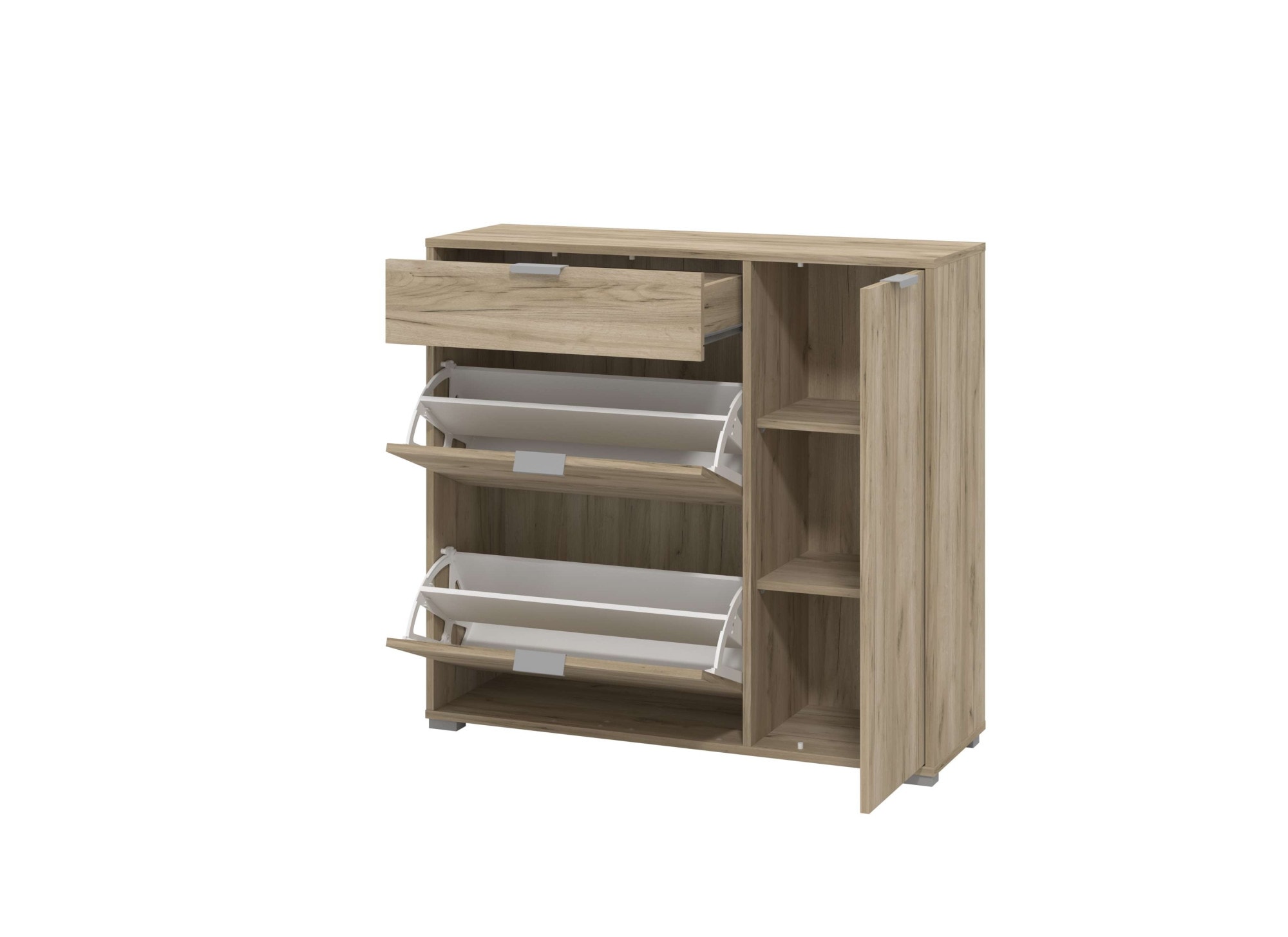 INOSIGN Schuhschrank »Arco 2, Schuhkommode, Schuhregal, Breite 102 cm« 2 Klappen mit Doppelschuhtrommeln, mit Schublade, in modernen Farben