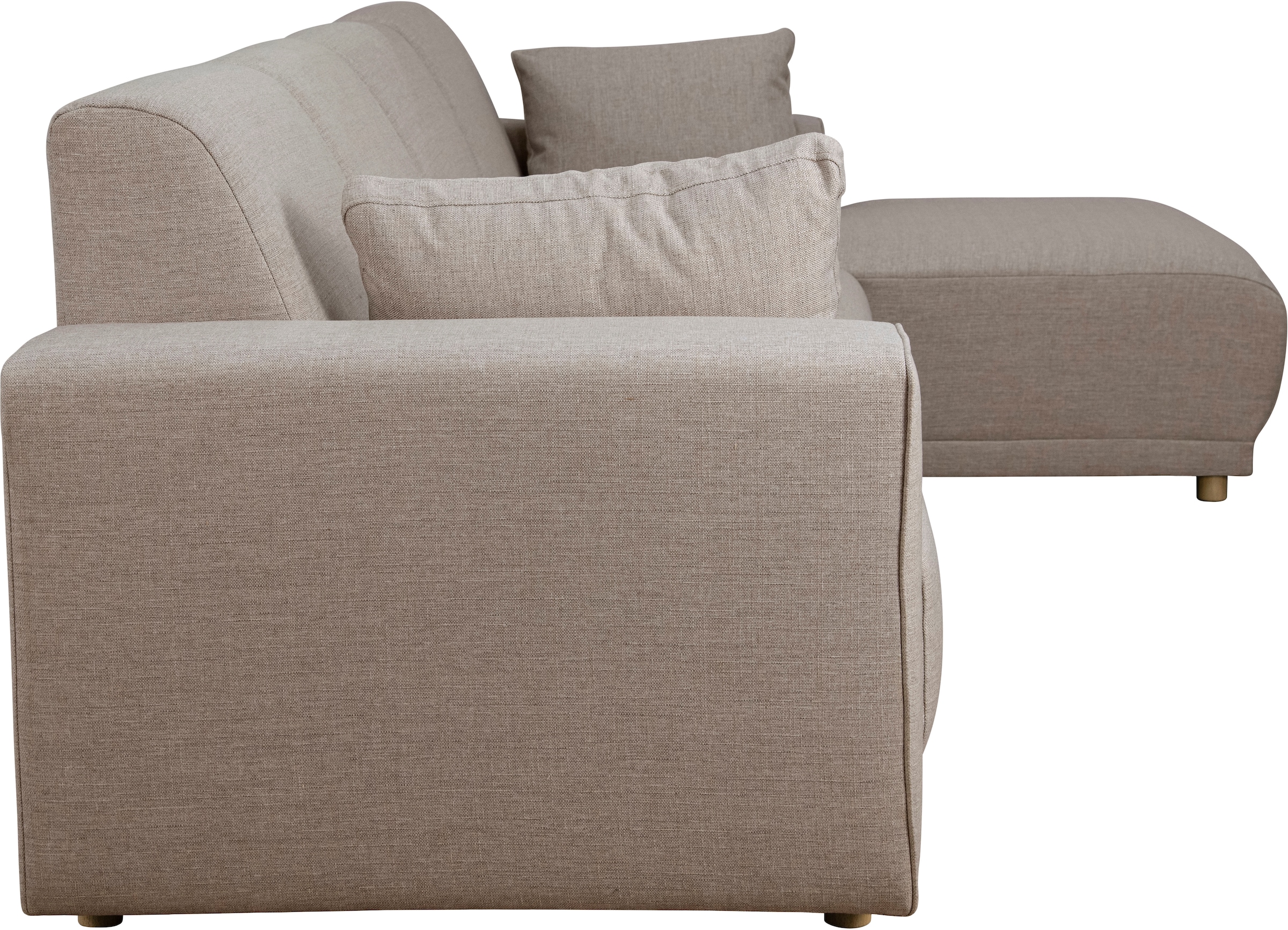 Home affaire Canapé d'angle »LEMPS wahlweise Recamiere links oder rechts L-Form« incl. Zierkissen, Stellmasse 297x162 cm