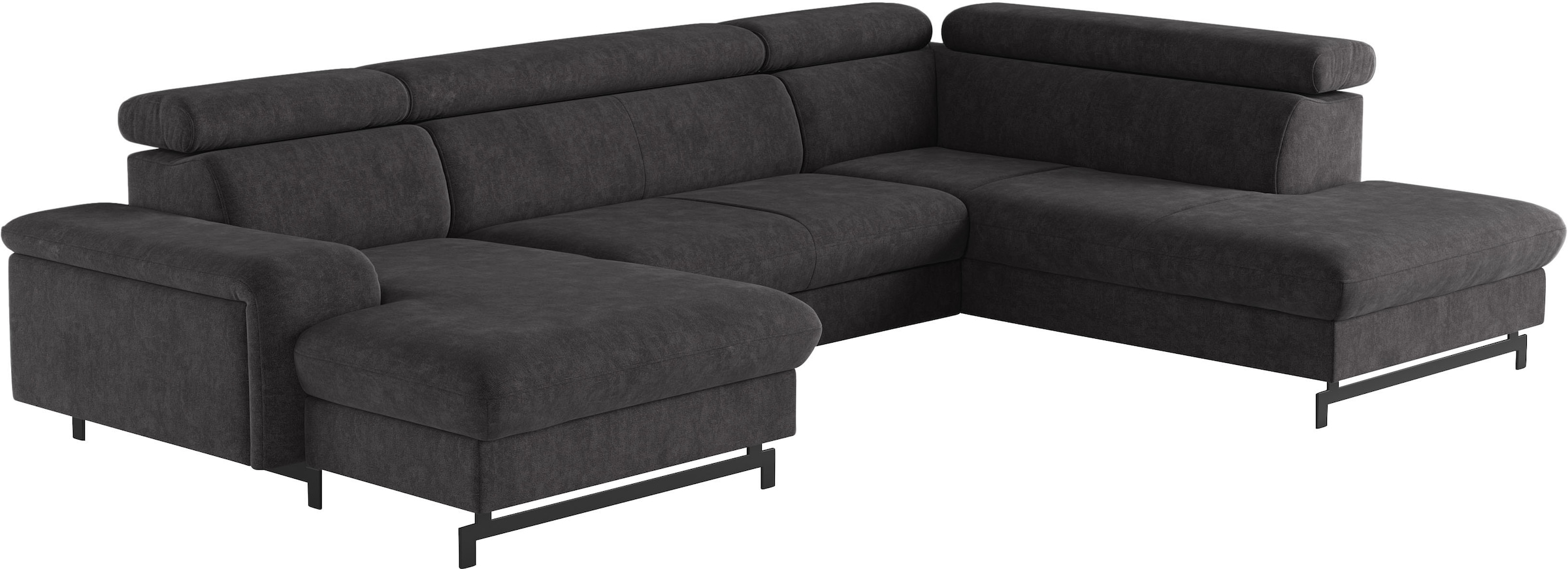 COTTA Wohnlandschaft »Emma U-Form« mit Kopfteilverstellung, wahlweise mit Bettfunktion & Bettkasten