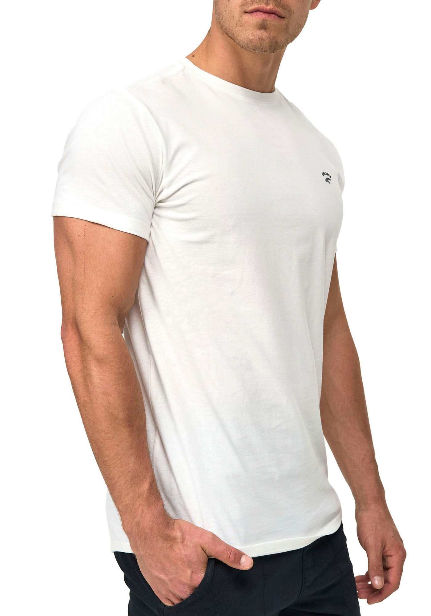 Indicode Shirt à col rond »INKloge«