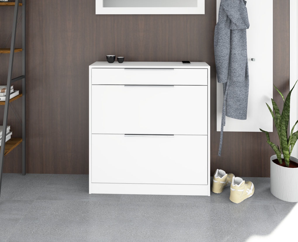 borchardt Möbel Armoire à chaussures »Oliva« Stehende Montage, Wandmontage & Glasböden unter Mehr aus der Serie