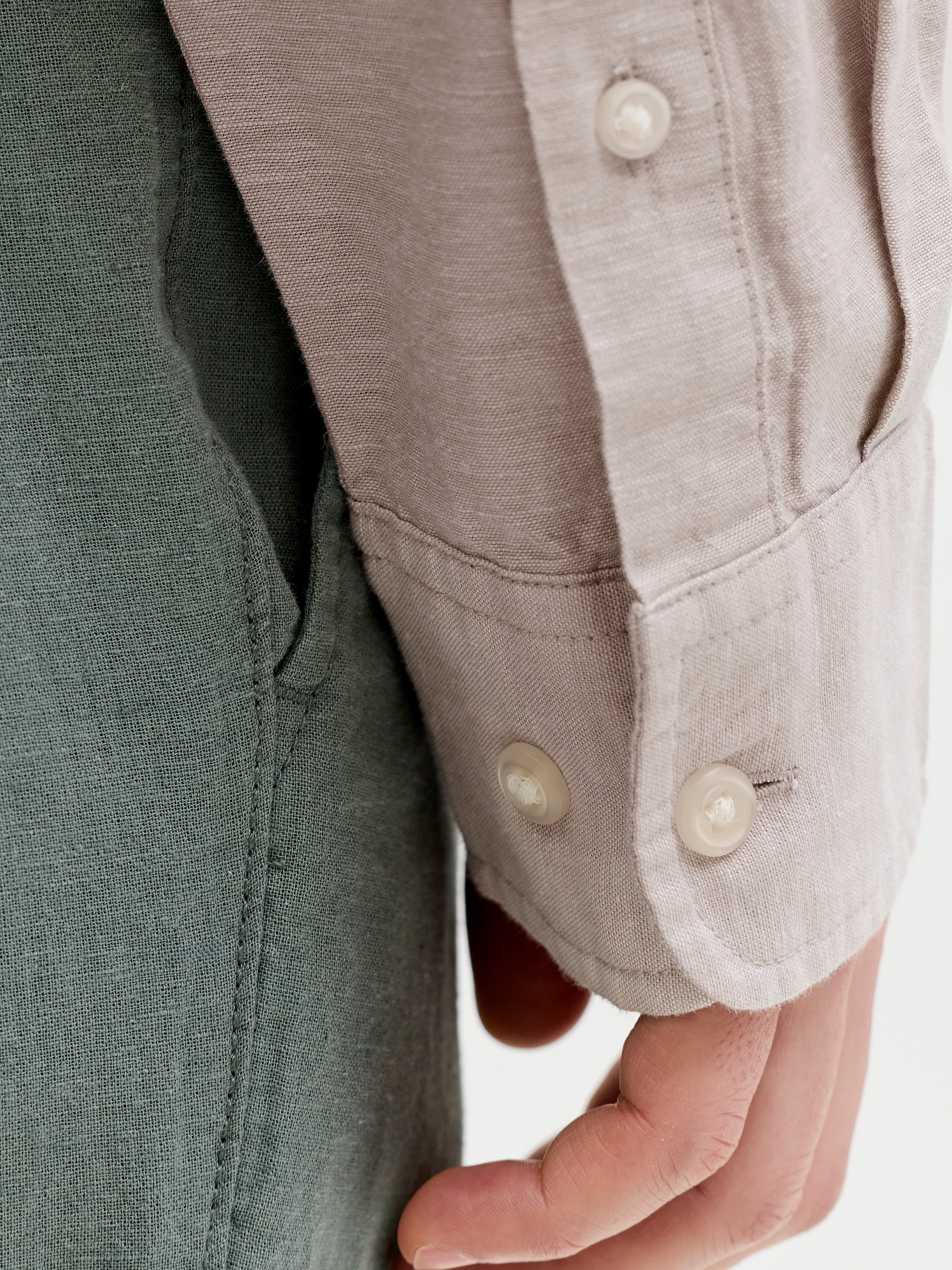 Jack & Jones Langarmhemd »JJEBREEZE LINEN BLEND SHIRT L/S SN« mit Knopfleiste