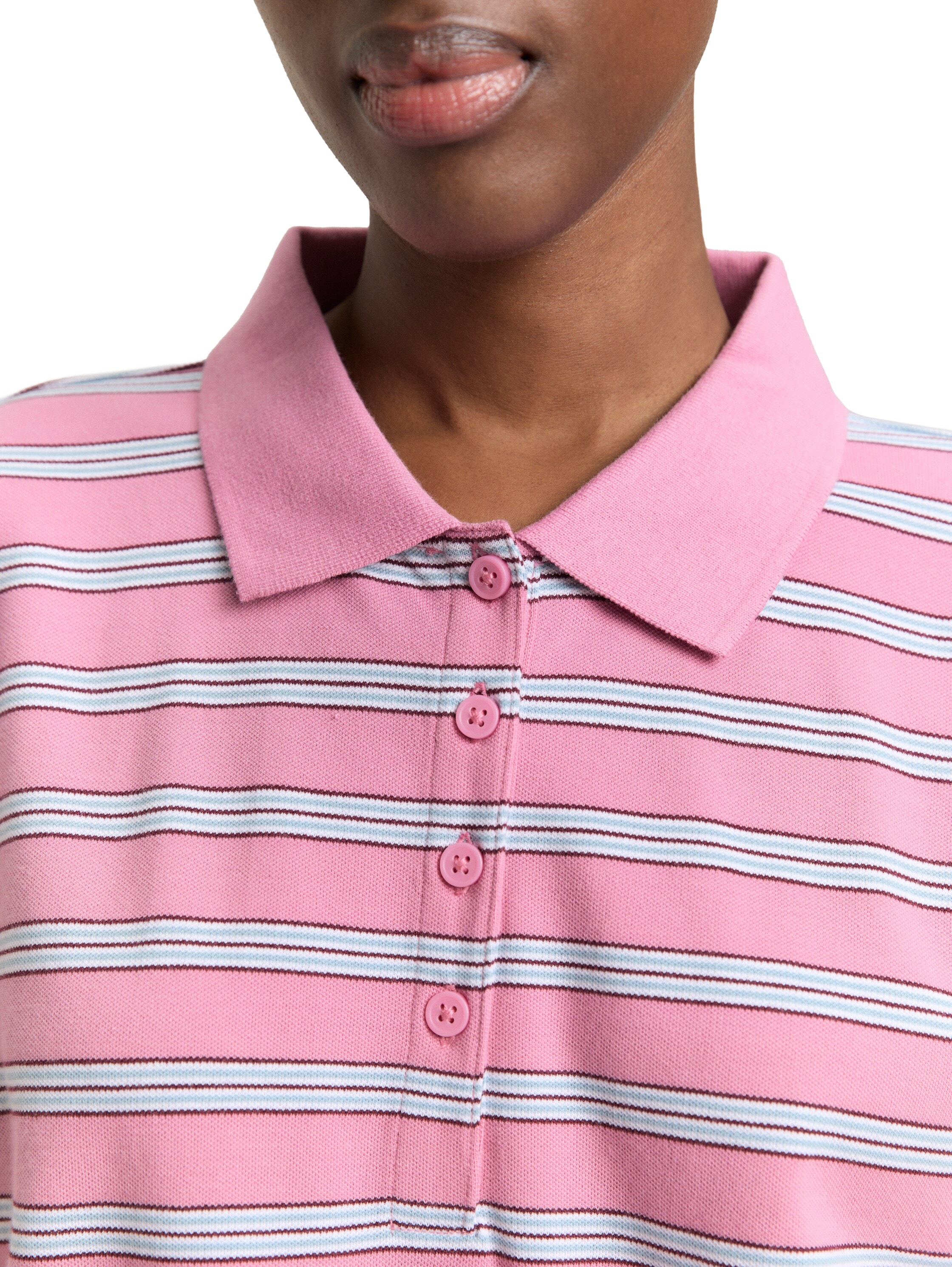 TOM TAILOR Denim T-shirt à manches longues mit Streifen Muster