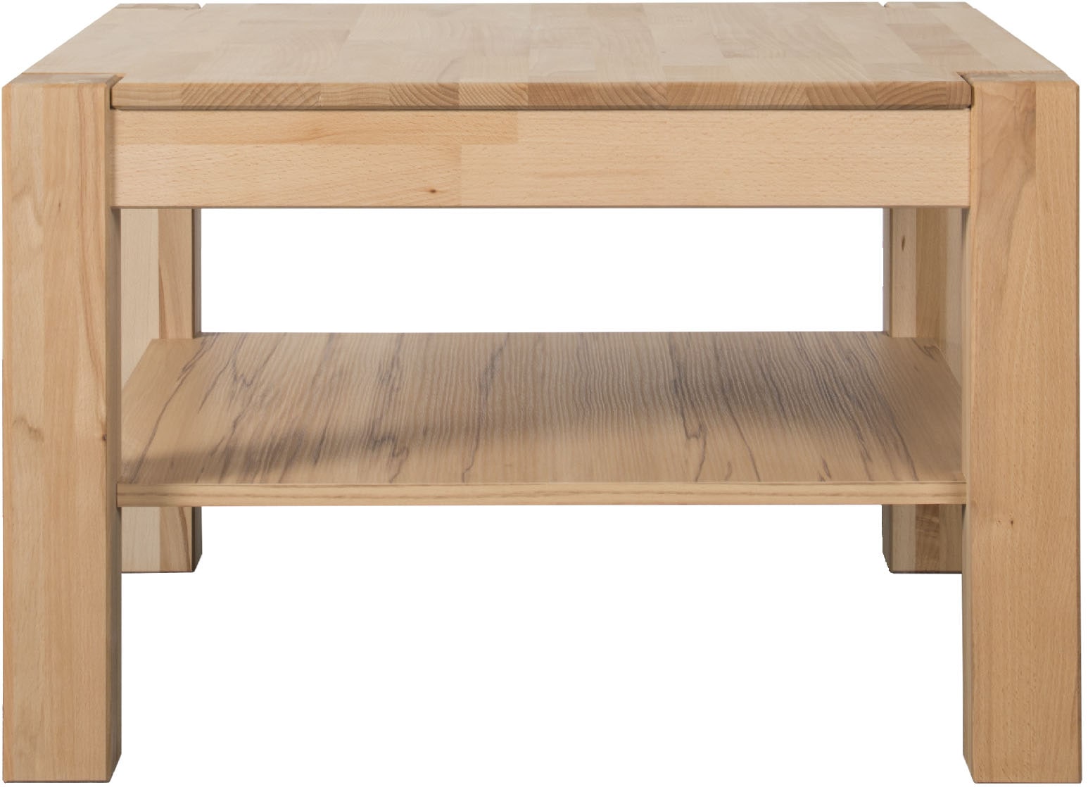 VOGL Möbelfabrik Couchtisch »Toronto« in 2 Grössen, mit Ablageboden, teilmassiv, Höhe 46 cm, Made in Germany