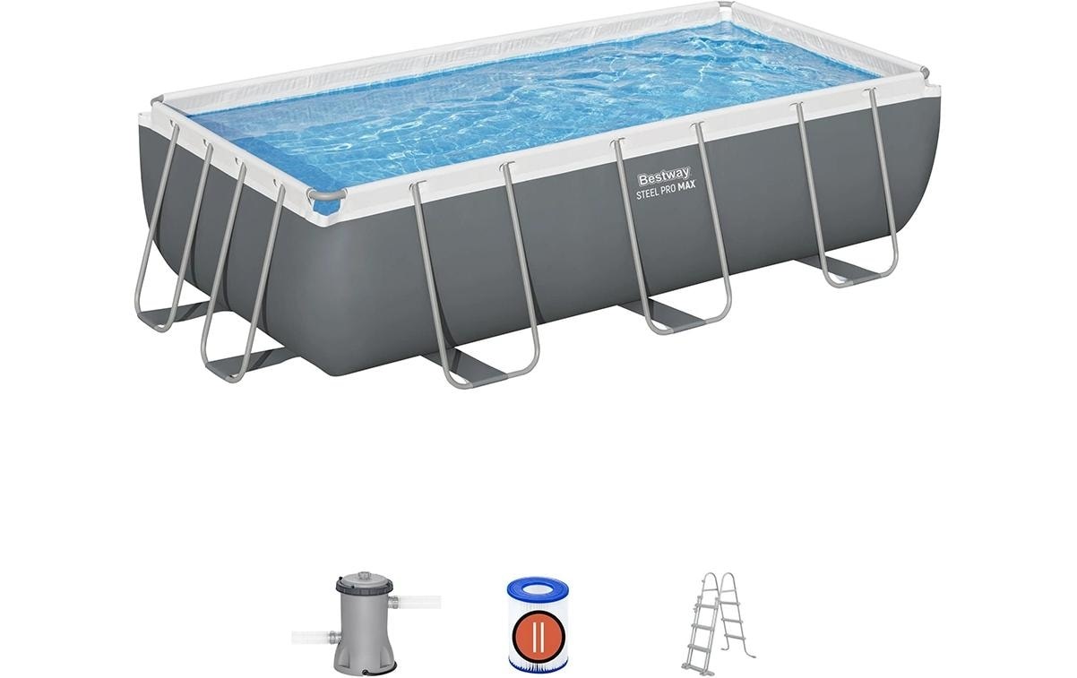 Bestway Whirlpool »Steel Pro MAX« Rechteckiges Aufstellpool-Set