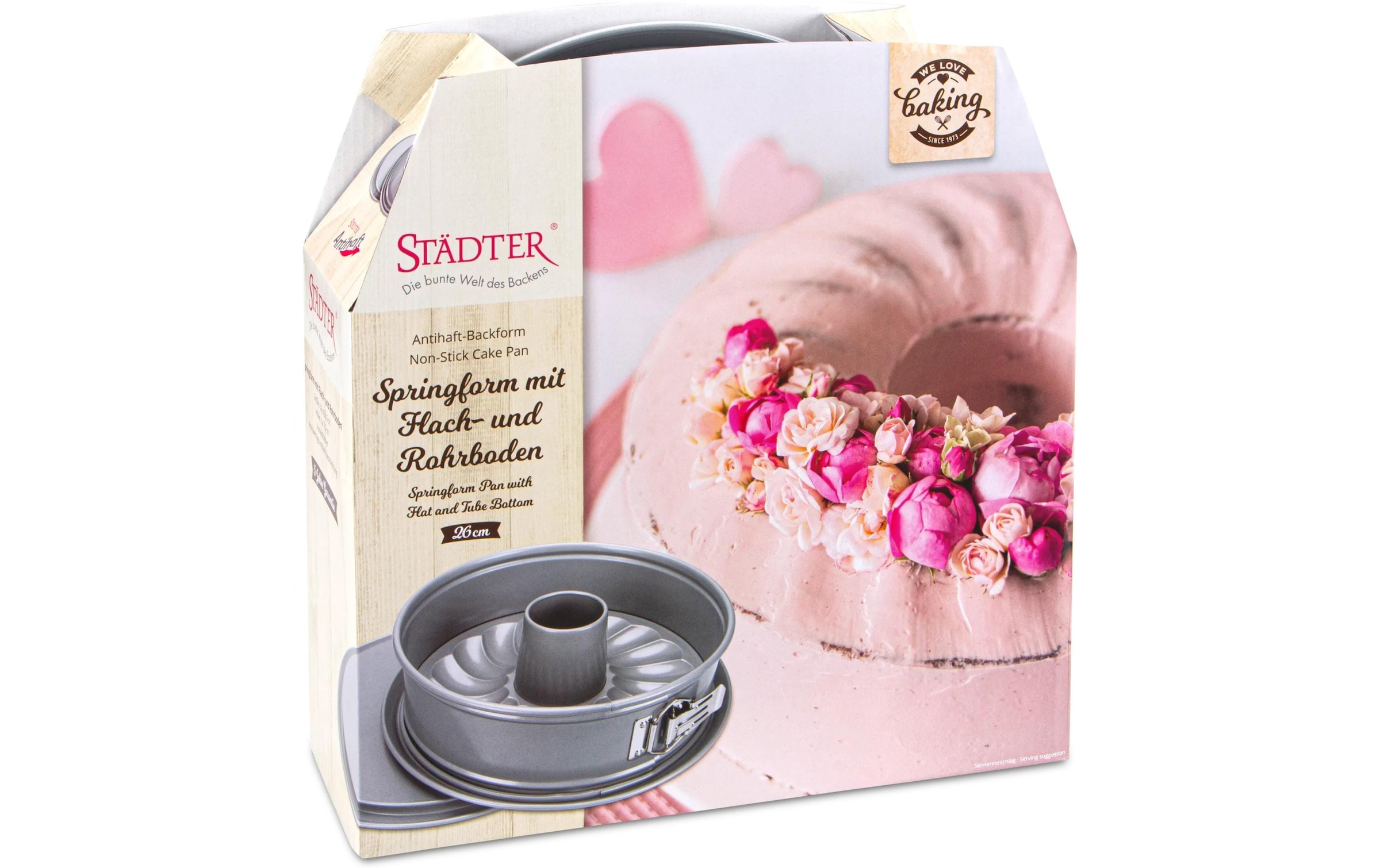 STÄDTER Backform »mit Flach.- und Rohrboden«