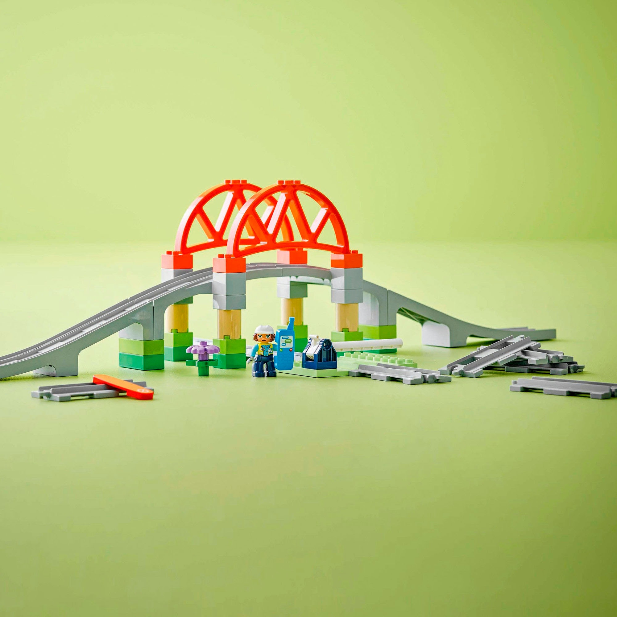 LEGO® Pions de construction »Eisenbahnbrücke und Schienen – Erweiterungsset (10426)« LEGO DUPLO Town; Made in Europe